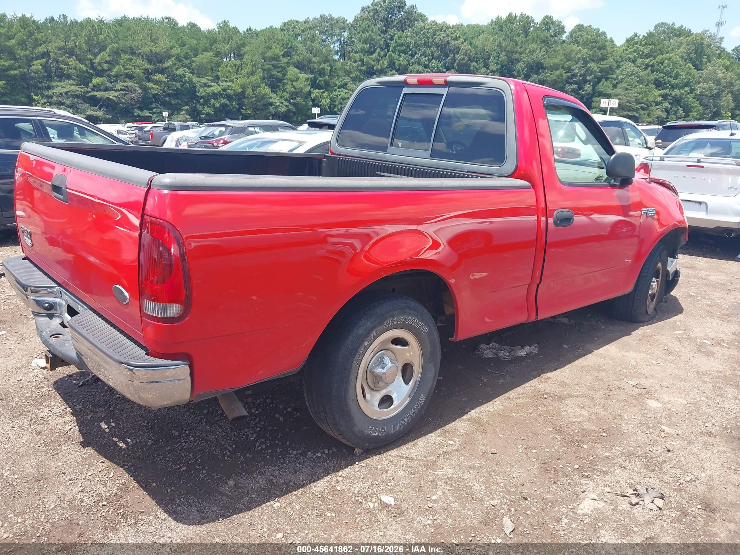 2003 Ford F-150 Xl/xlt Red vin: 1FTRF17243NB03304