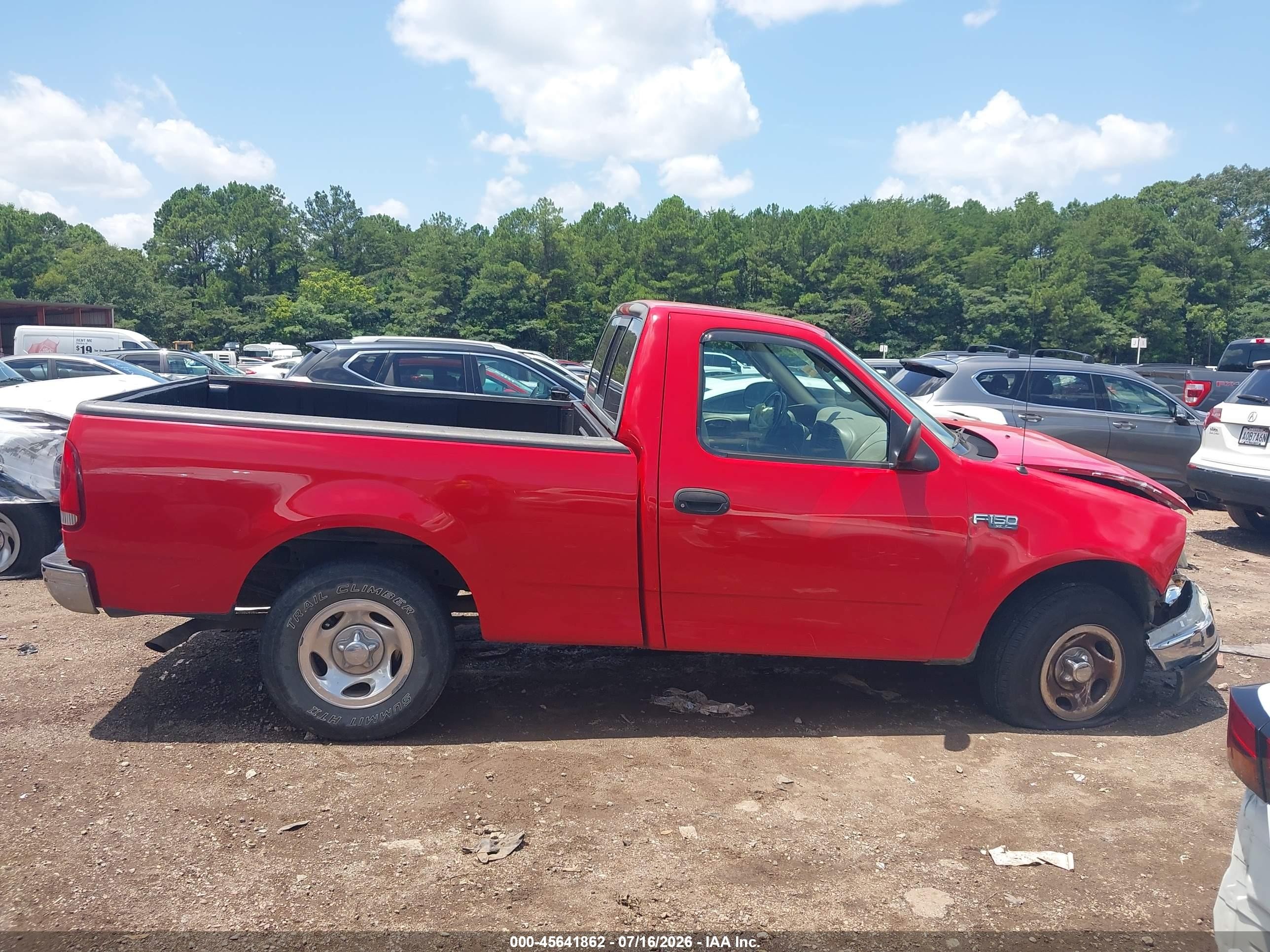2003 Ford F-150 Xl/xlt Red vin: 1FTRF17243NB03304