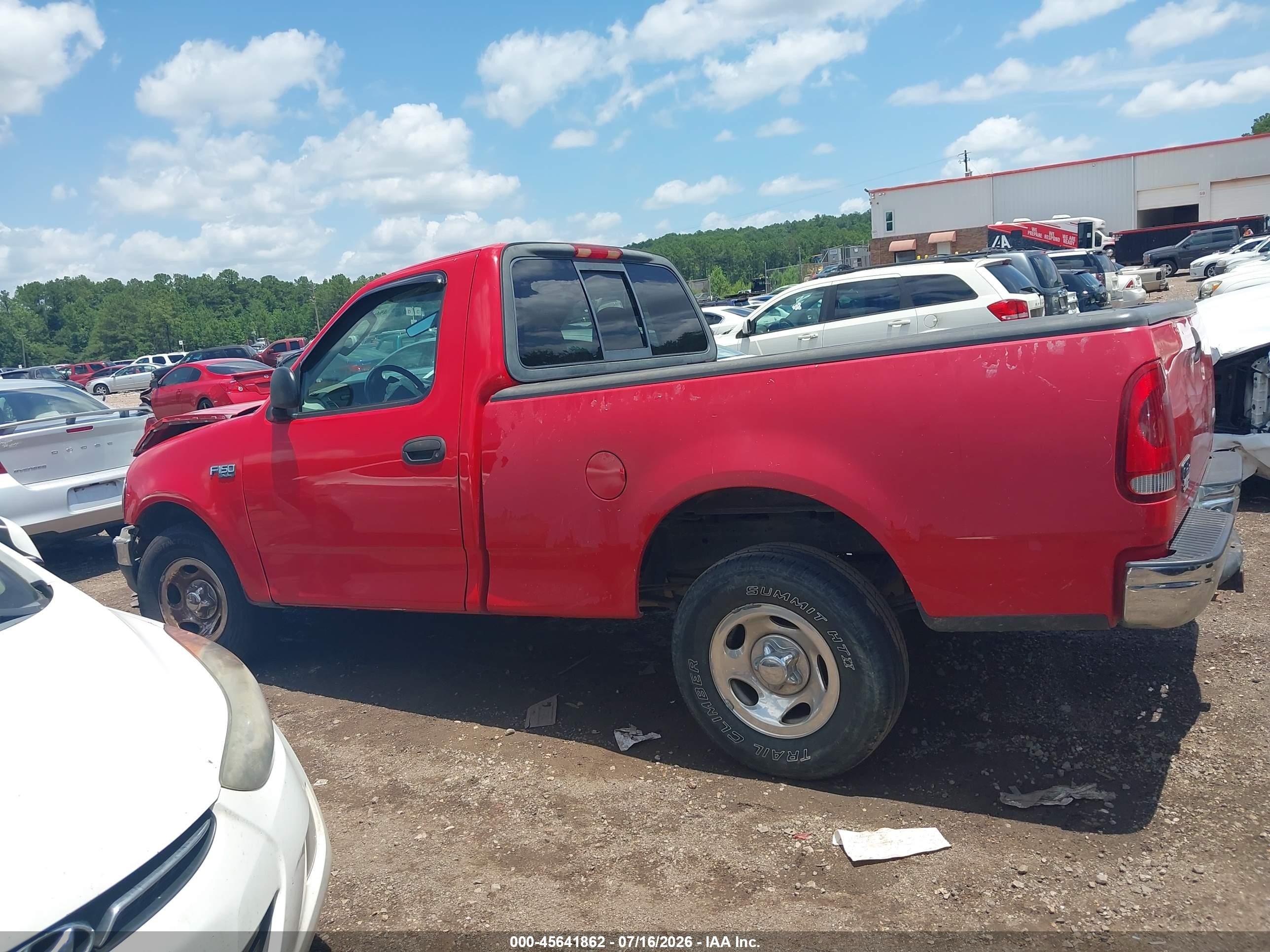 2003 Ford F-150 Xl/xlt Red vin: 1FTRF17243NB03304