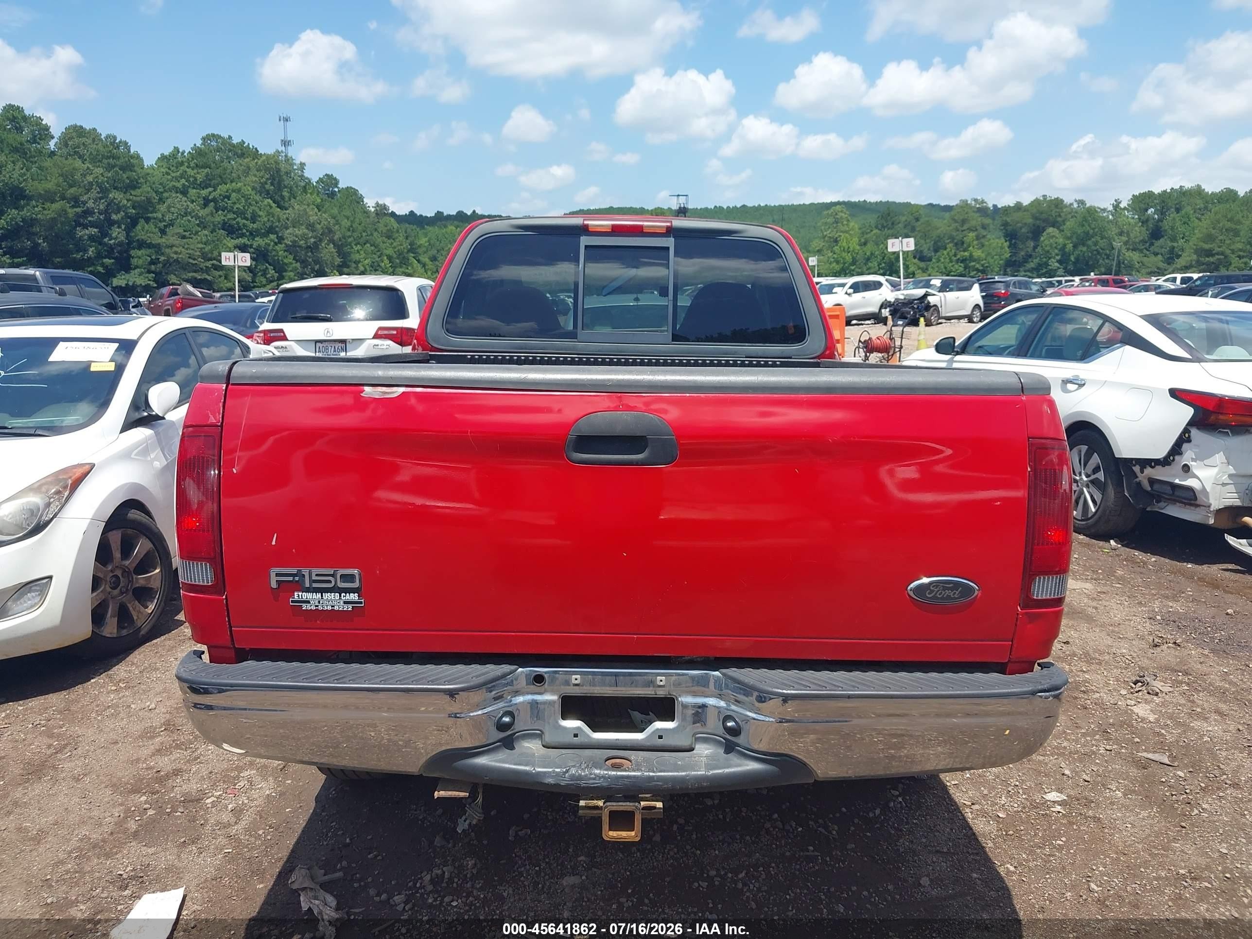 2003 Ford F-150 Xl/xlt Red vin: 1FTRF17243NB03304