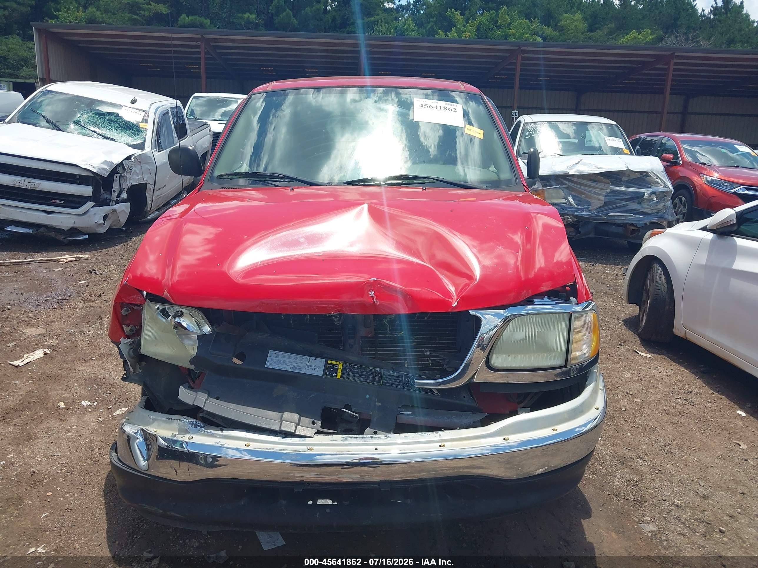 2003 Ford F-150 Xl/xlt Red vin: 1FTRF17243NB03304