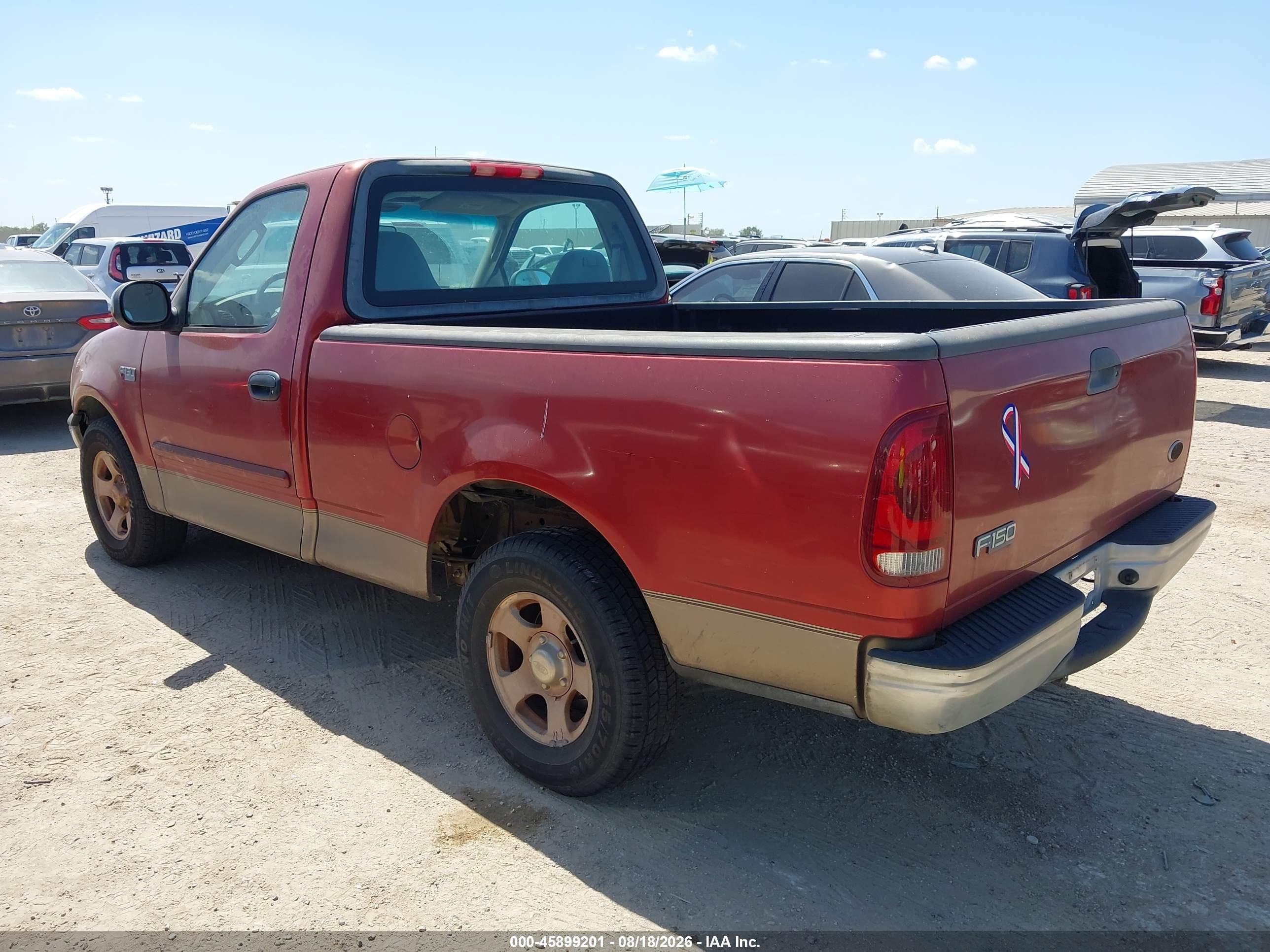 2002 Ford F-150 Xl/xlt Red vin: 1FTRF17252NB03987