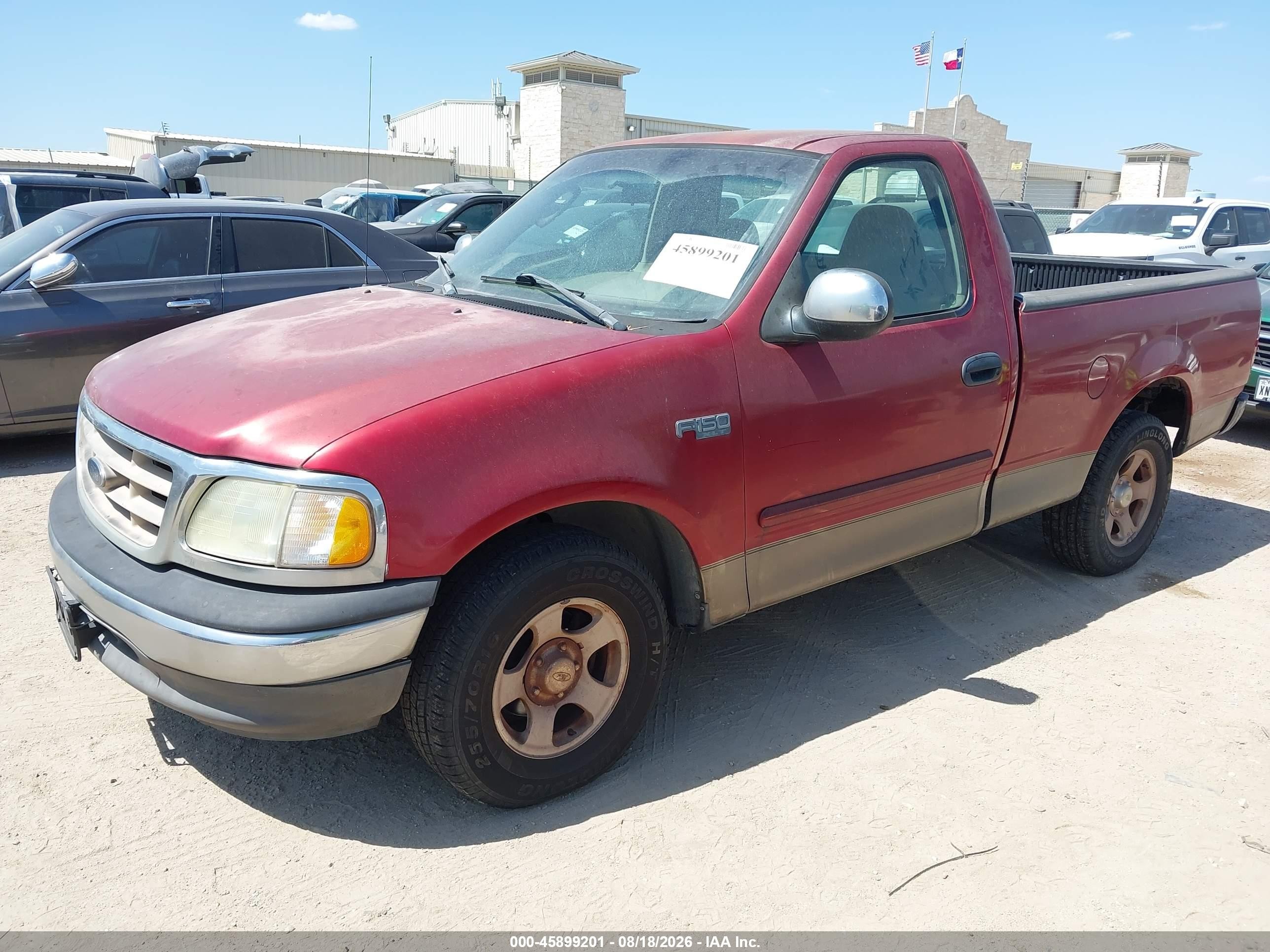 2002 Ford F-150 Xl/xlt Red vin: 1FTRF17252NB03987