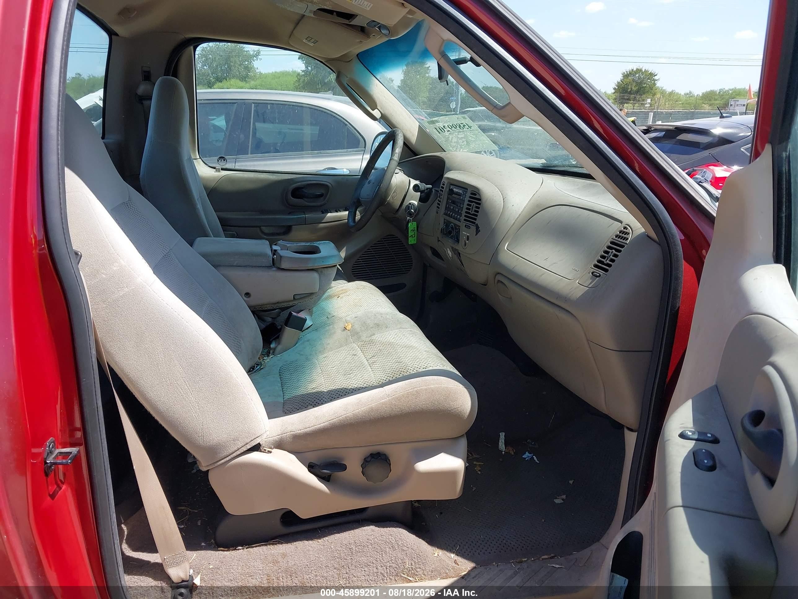 2002 Ford F-150 Xl/xlt Red vin: 1FTRF17252NB03987