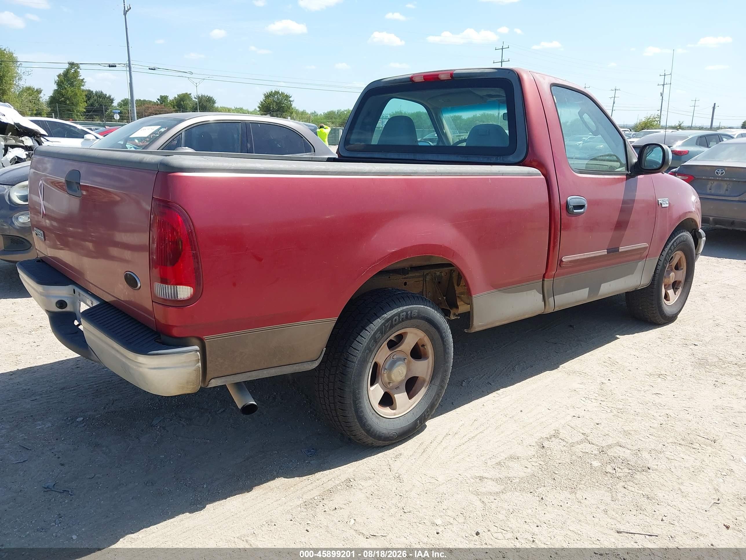 2002 Ford F-150 Xl/xlt Red vin: 1FTRF17252NB03987