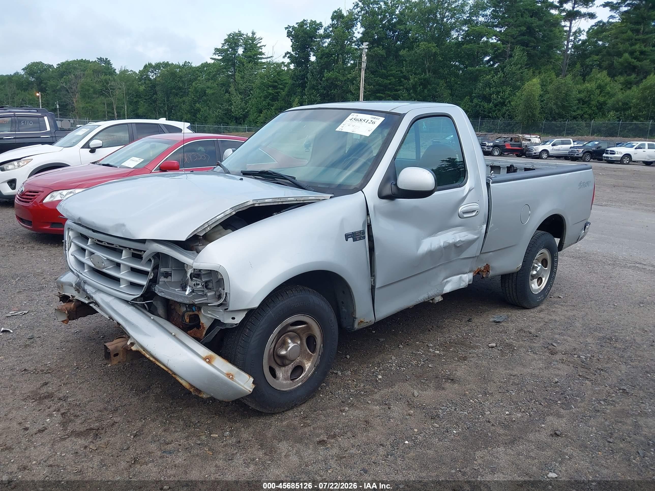 2002 Ford F-150 Xl/xlt Серебряный vin: 1FTRF17282NA19226