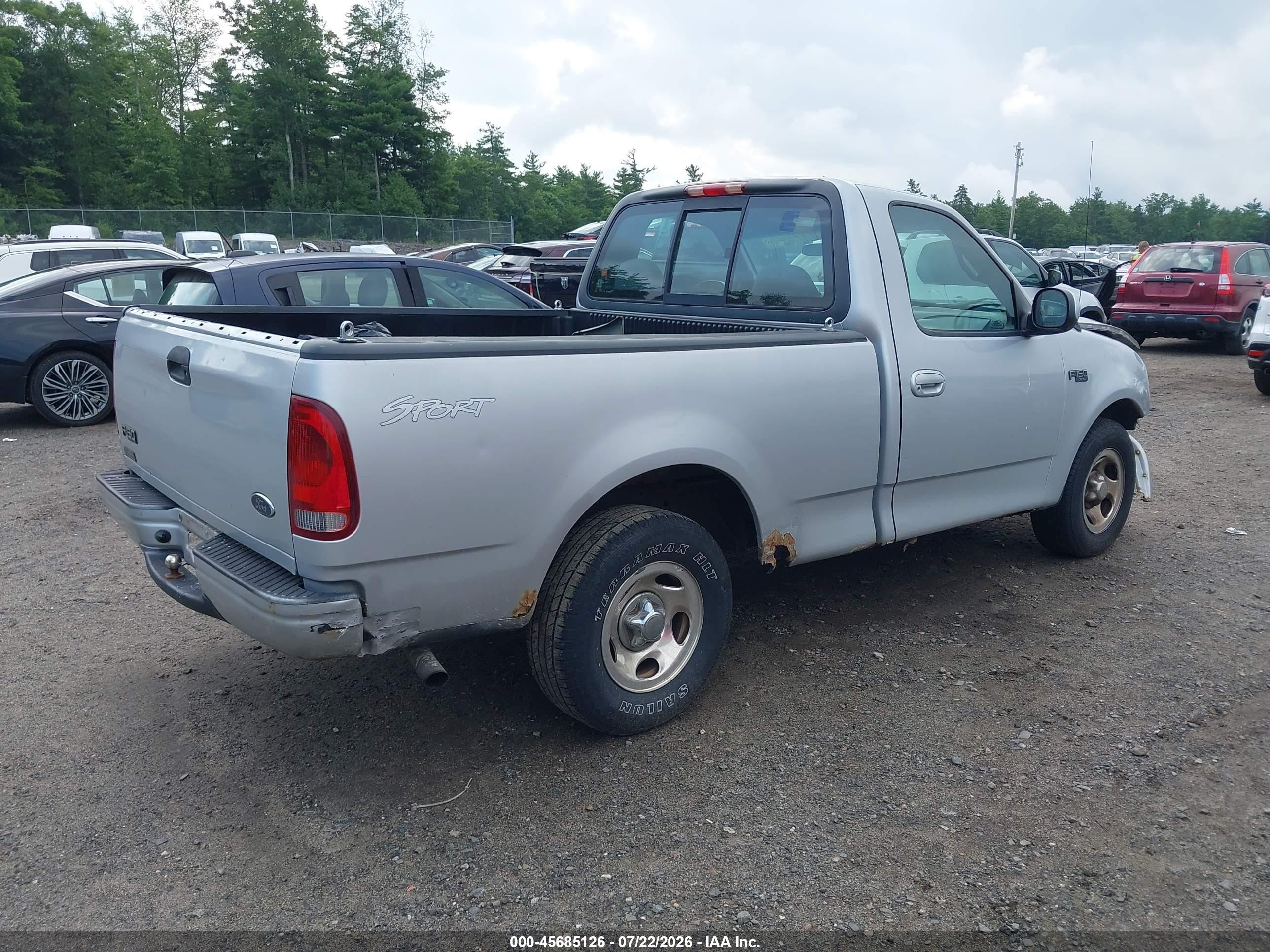2002 Ford F-150 Xl/xlt Серебряный vin: 1FTRF17282NA19226