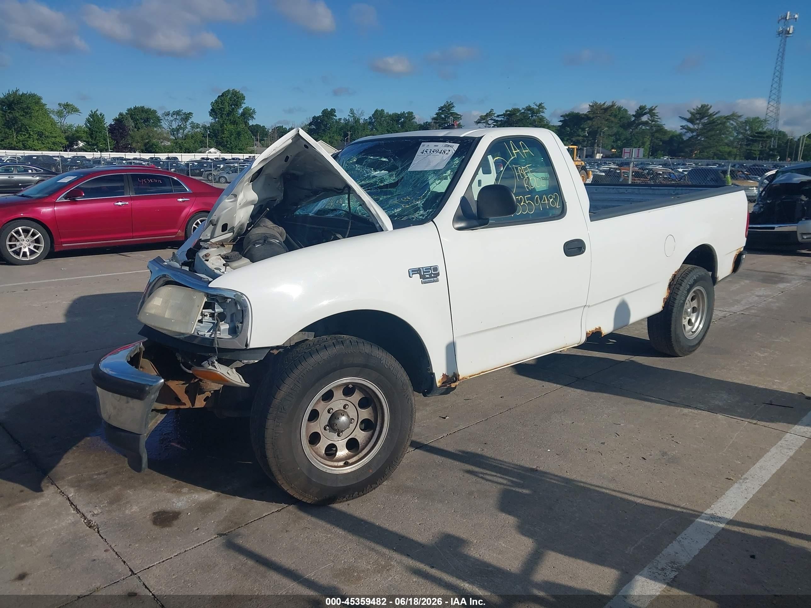 1998 Ford F-150 Lariat/standard/xl/xlt White vin: 1FTRF17L2WNB73476
