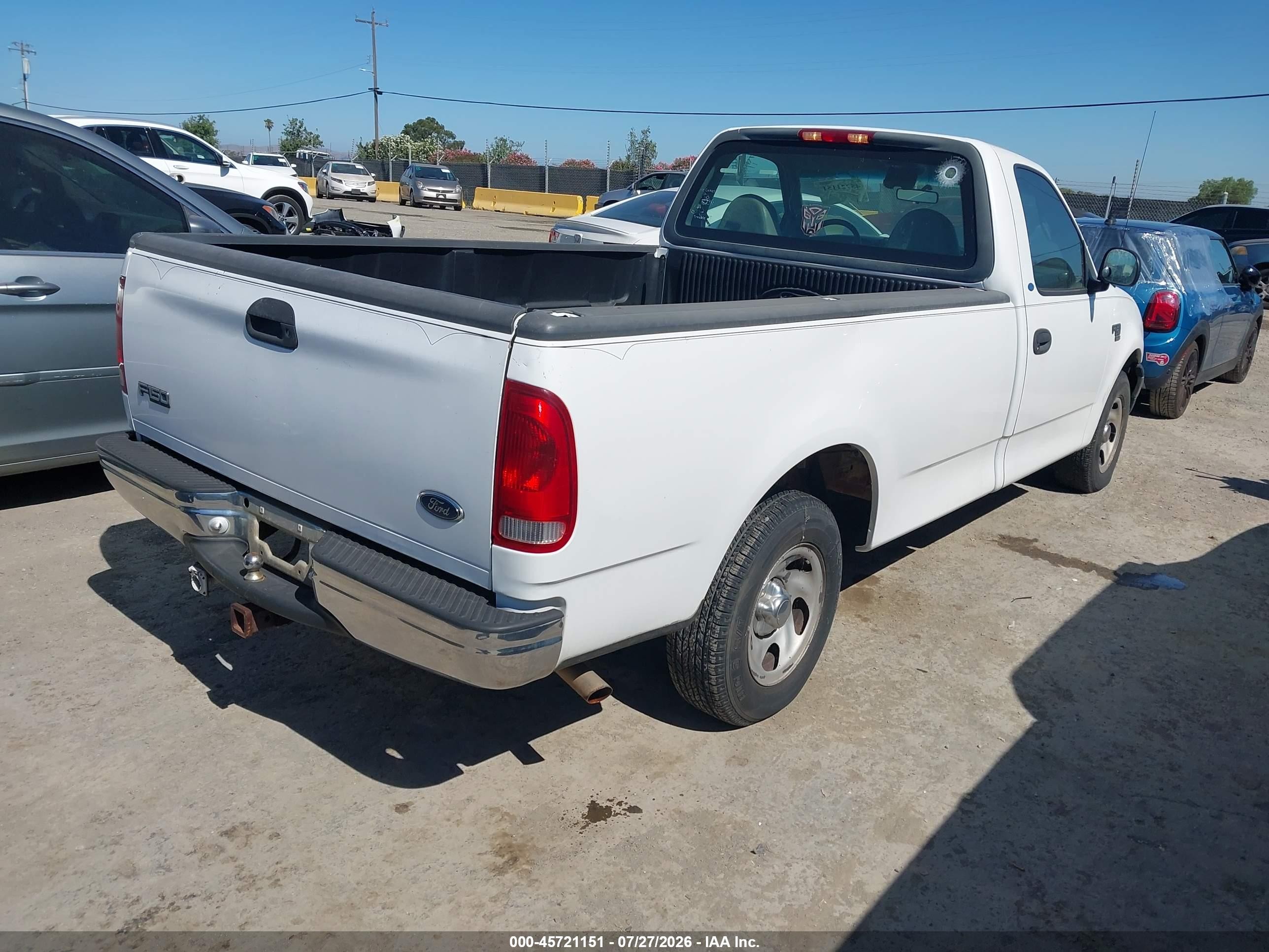 2000 Ford F-150 Work Series/xl/xlt White vin: 1FTRF17L9YNB48335