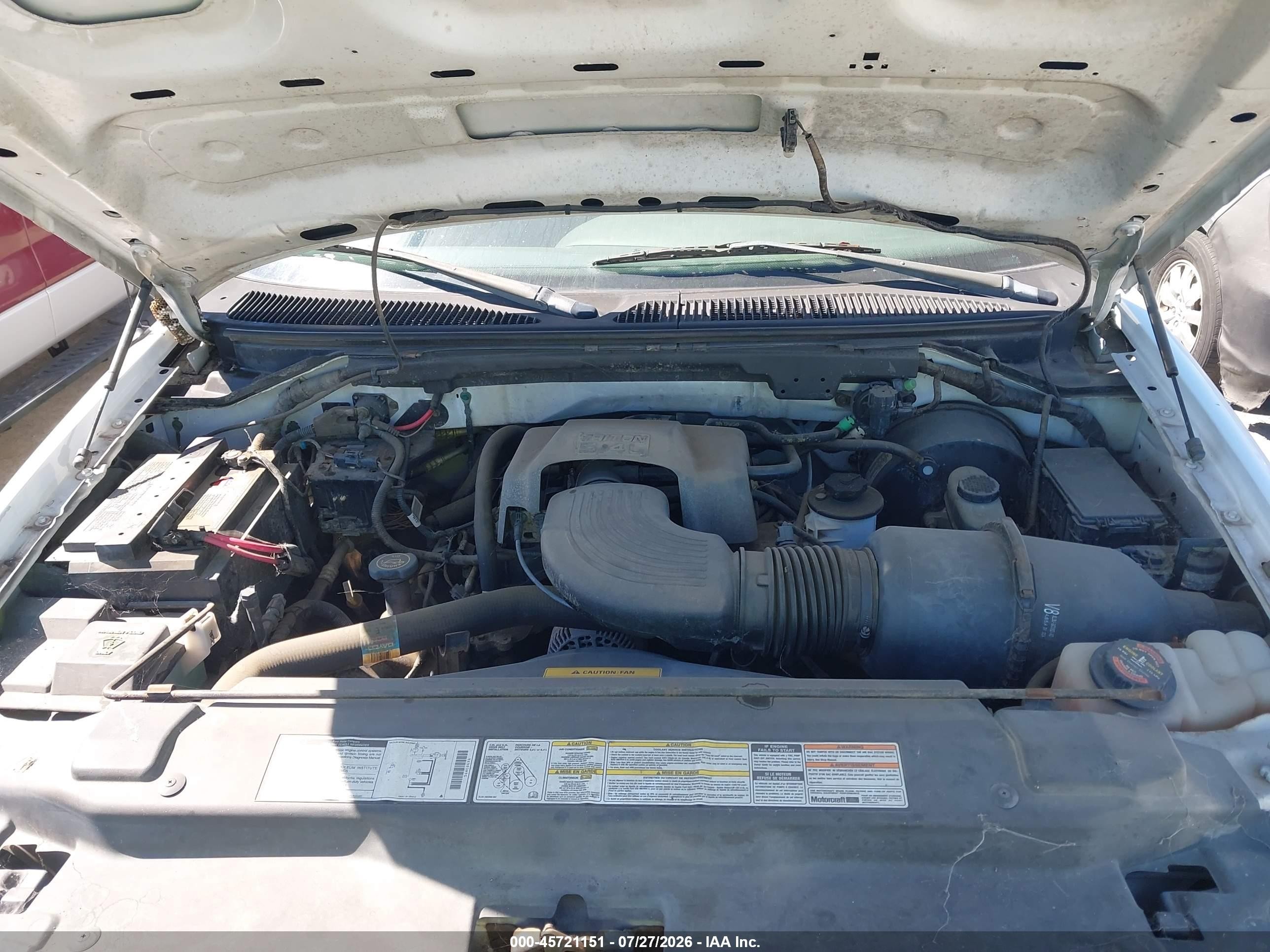 2000 Ford F-150 Work Series/xl/xlt White vin: 1FTRF17L9YNB48335