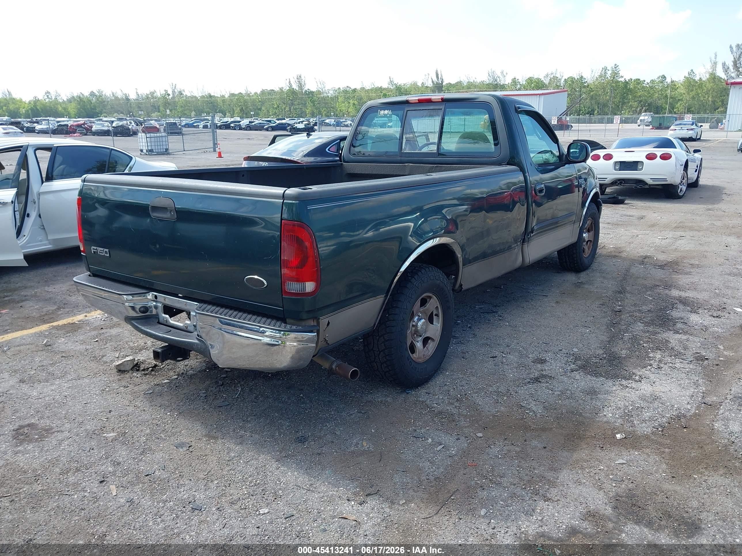 2002 Ford F-150 Xl/xlt Green vin: 1FTRF17W02NA48545