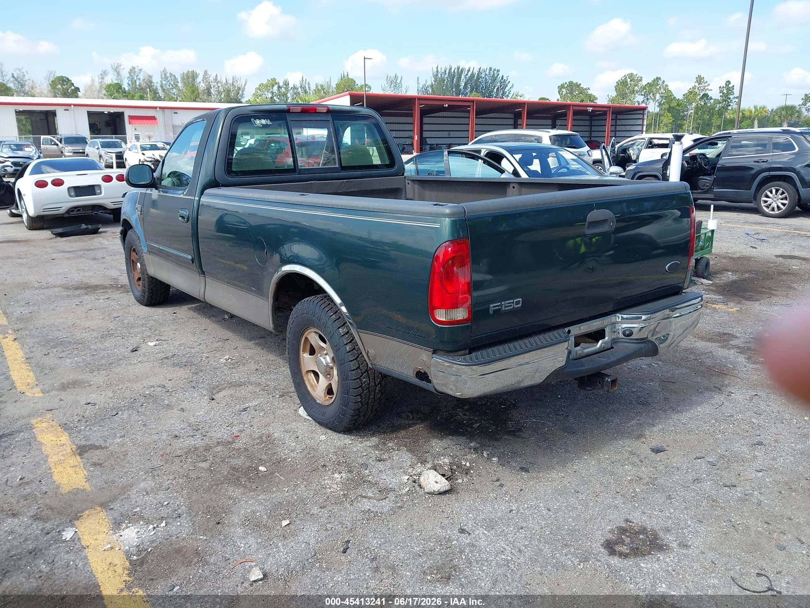 2002 Ford F-150 Xl/xlt Green vin: 1FTRF17W02NA48545