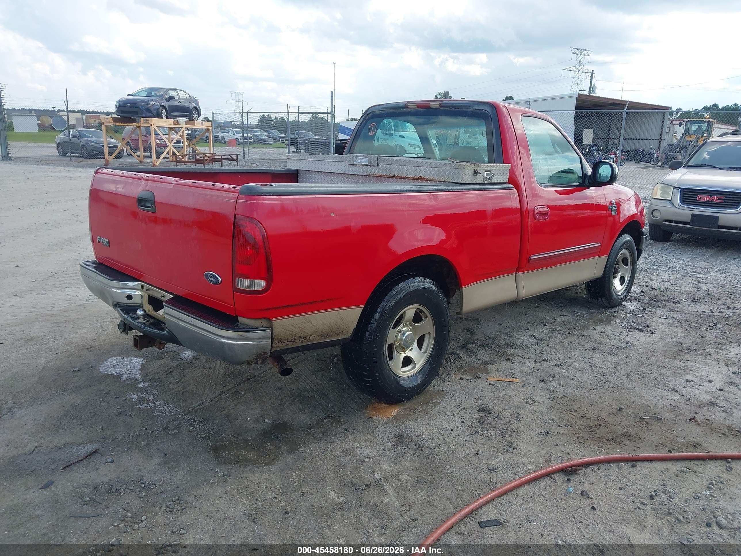 1999 Ford F-150 Lariat/work Series/xl/xlt Red vin: 1FTRF17W0XNA22132