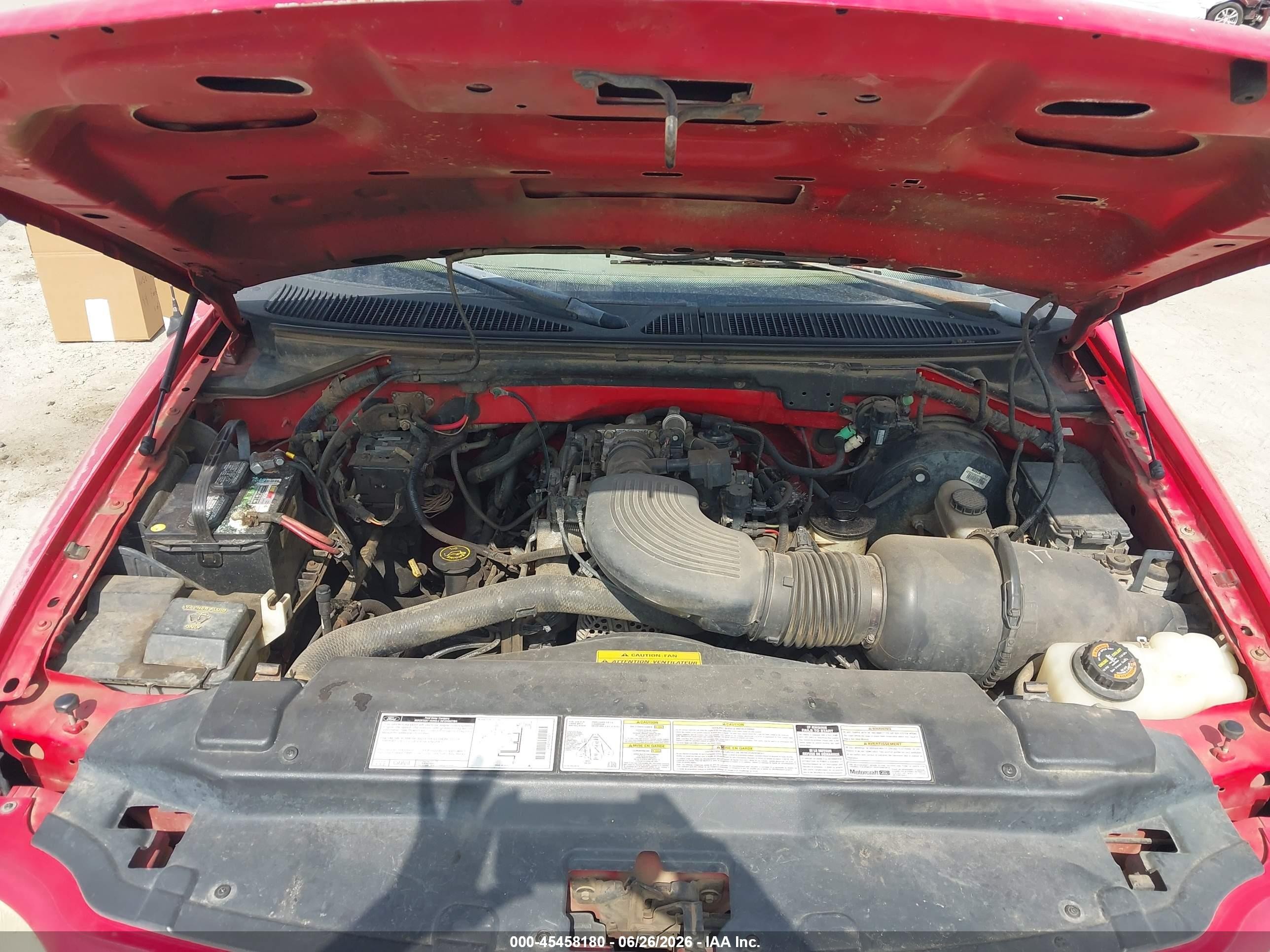 1999 Ford F-150 Lariat/work Series/xl/xlt Red vin: 1FTRF17W0XNA22132