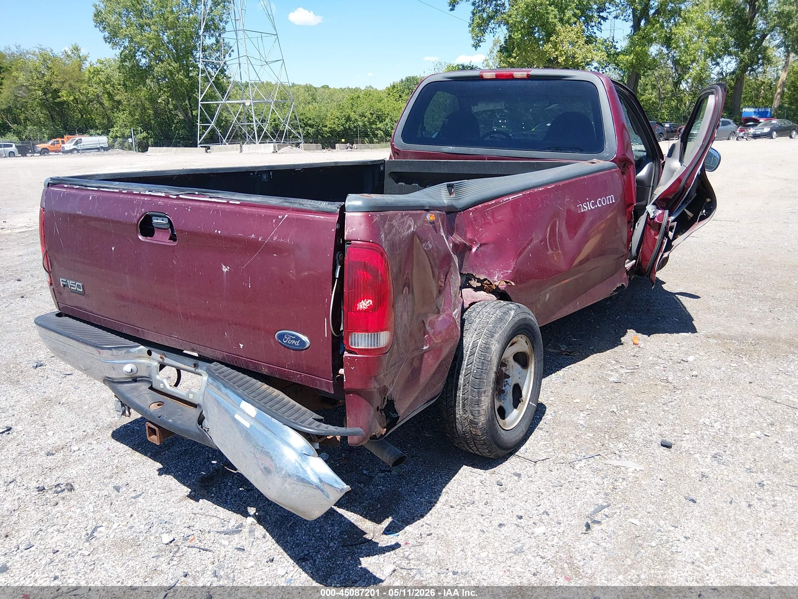 1999 Ford F-150 Lariat/work Series/xl/xlt Red vin: 1FTRF17W0XNB05849