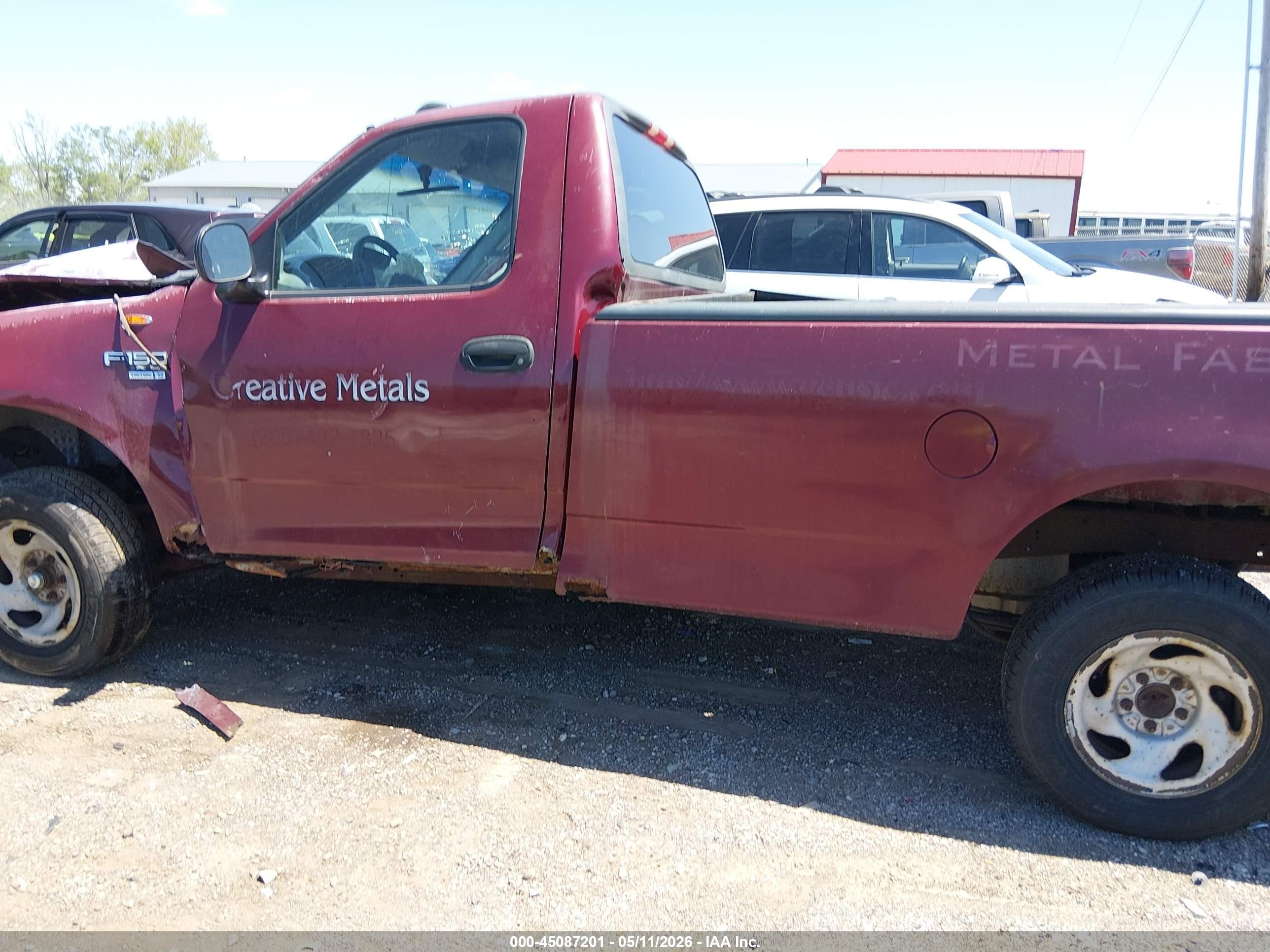 1999 Ford F-150 Lariat/work Series/xl/xlt Red vin: 1FTRF17W0XNB05849