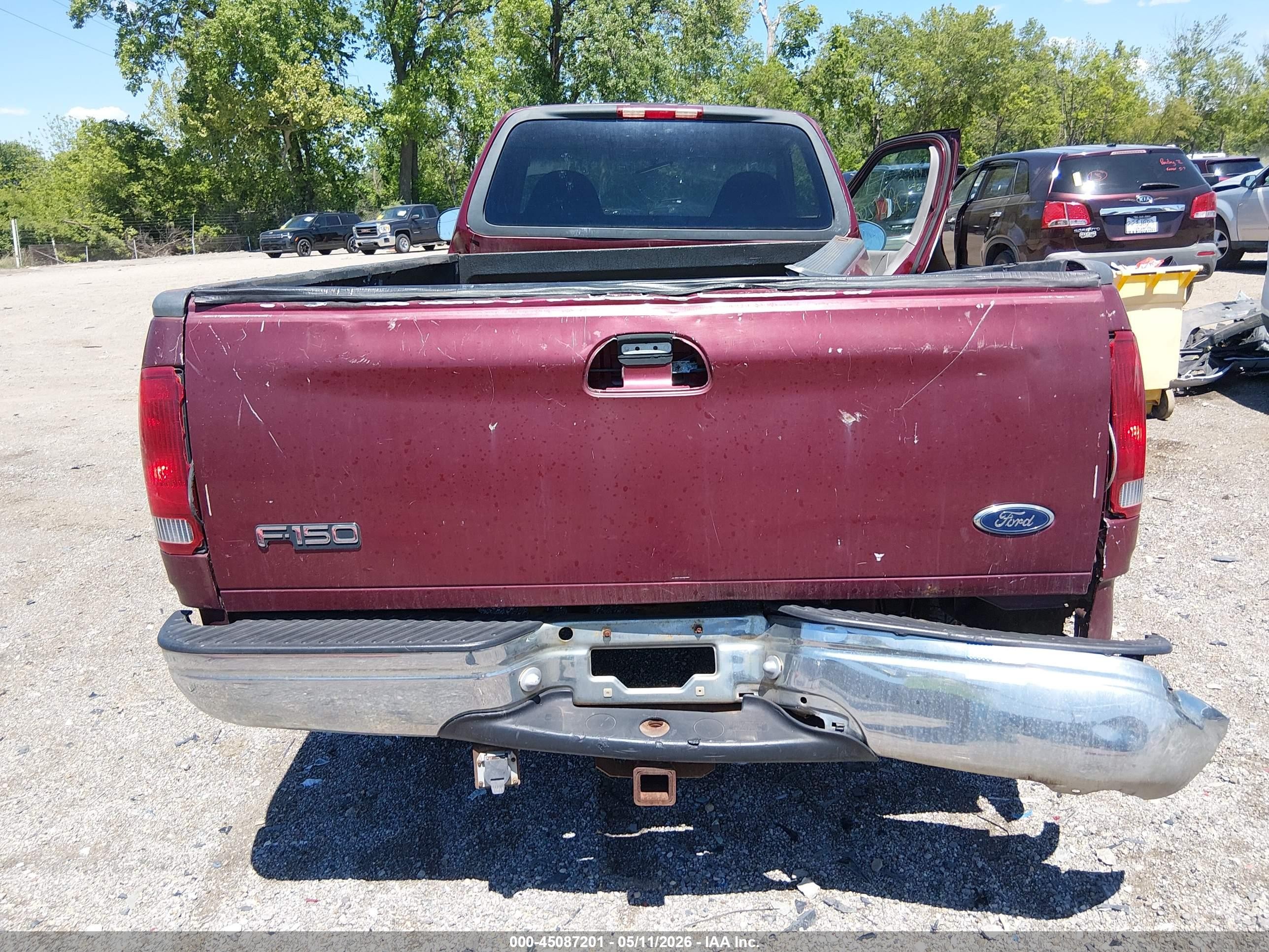 1999 Ford F-150 Lariat/work Series/xl/xlt Red vin: 1FTRF17W0XNB05849