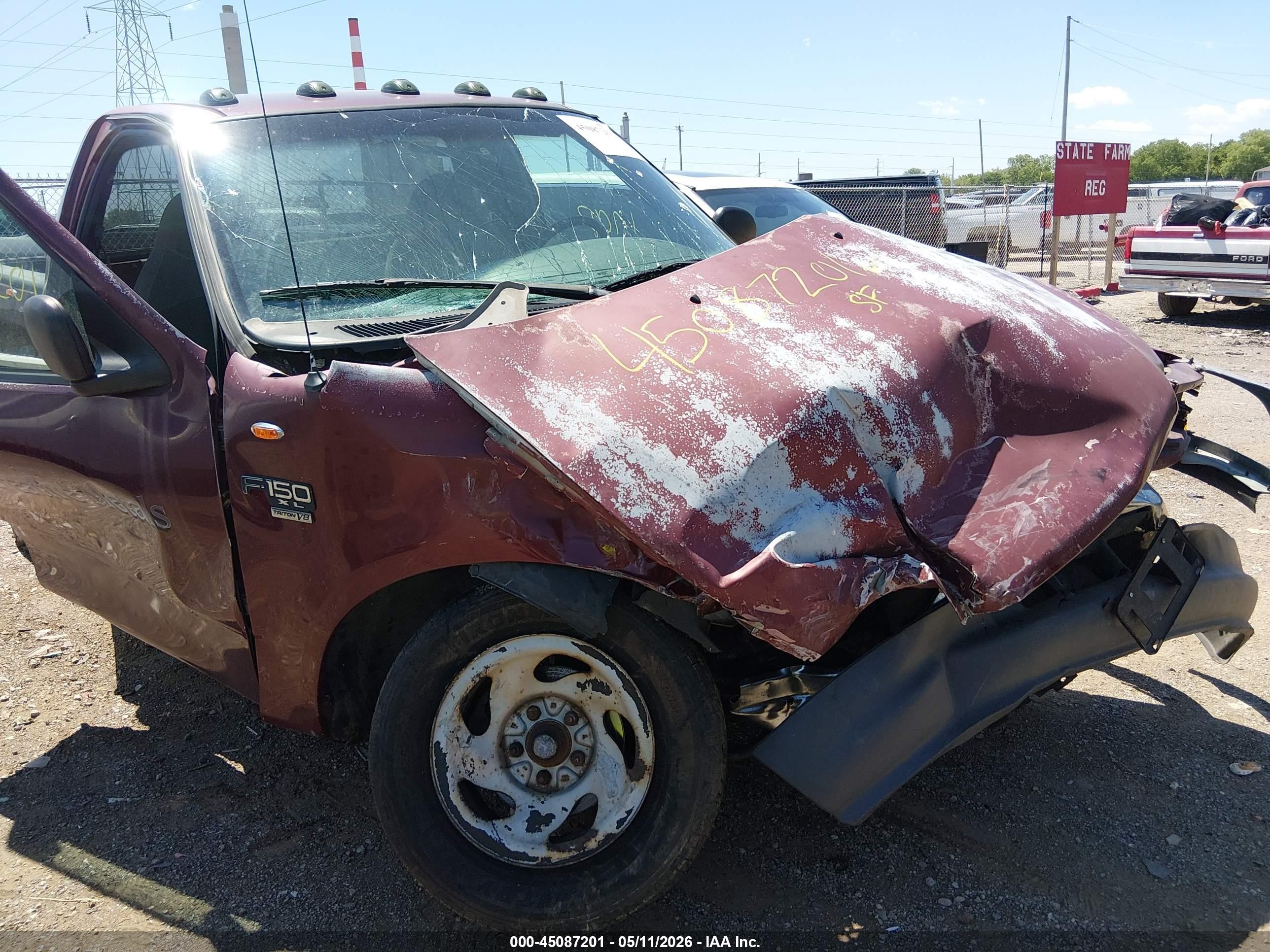 1999 Ford F-150 Lariat/work Series/xl/xlt Red vin: 1FTRF17W0XNB05849