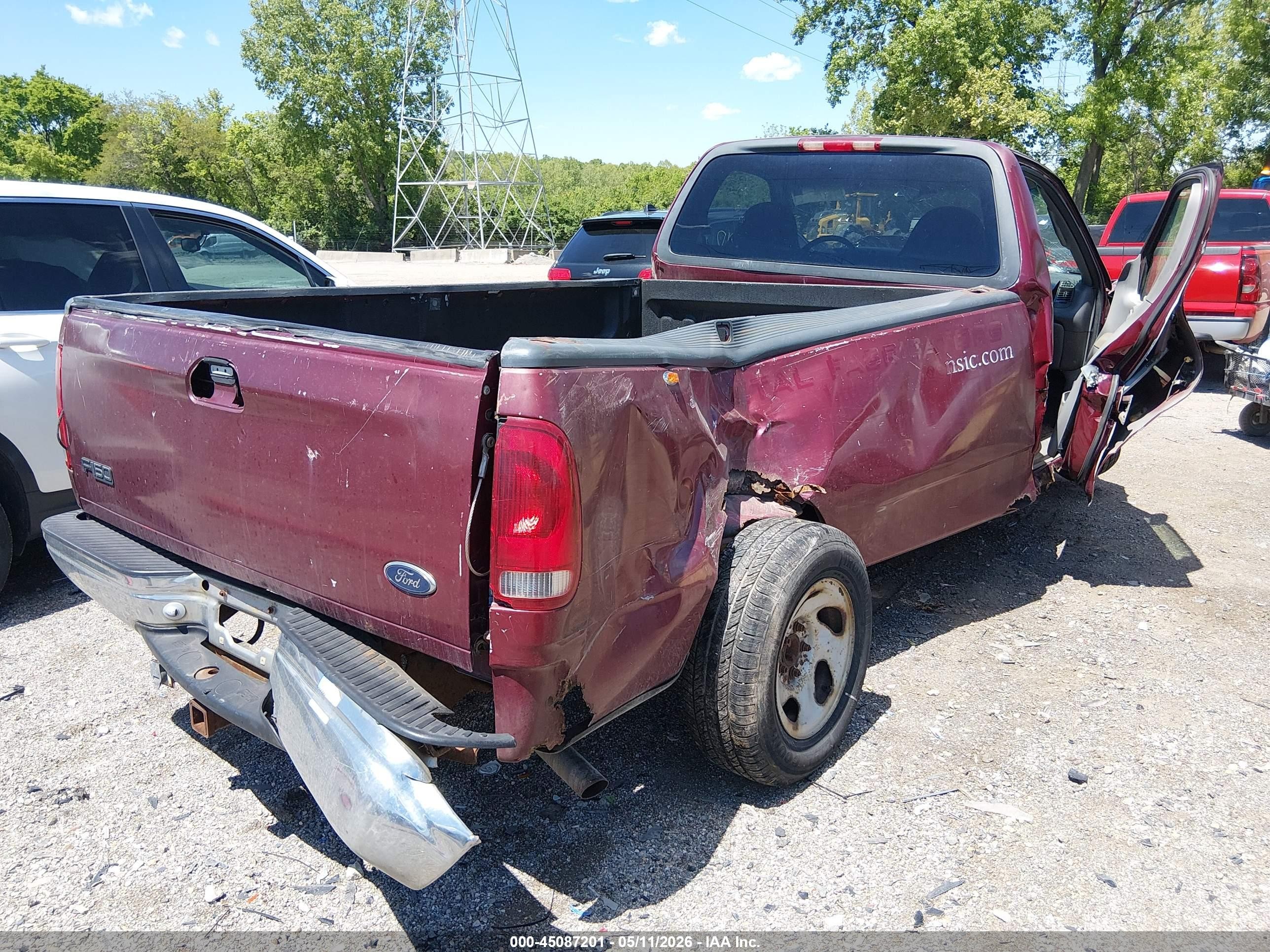 1999 Ford F-150 Lariat/work Series/xl/xlt Red vin: 1FTRF17W0XNB05849