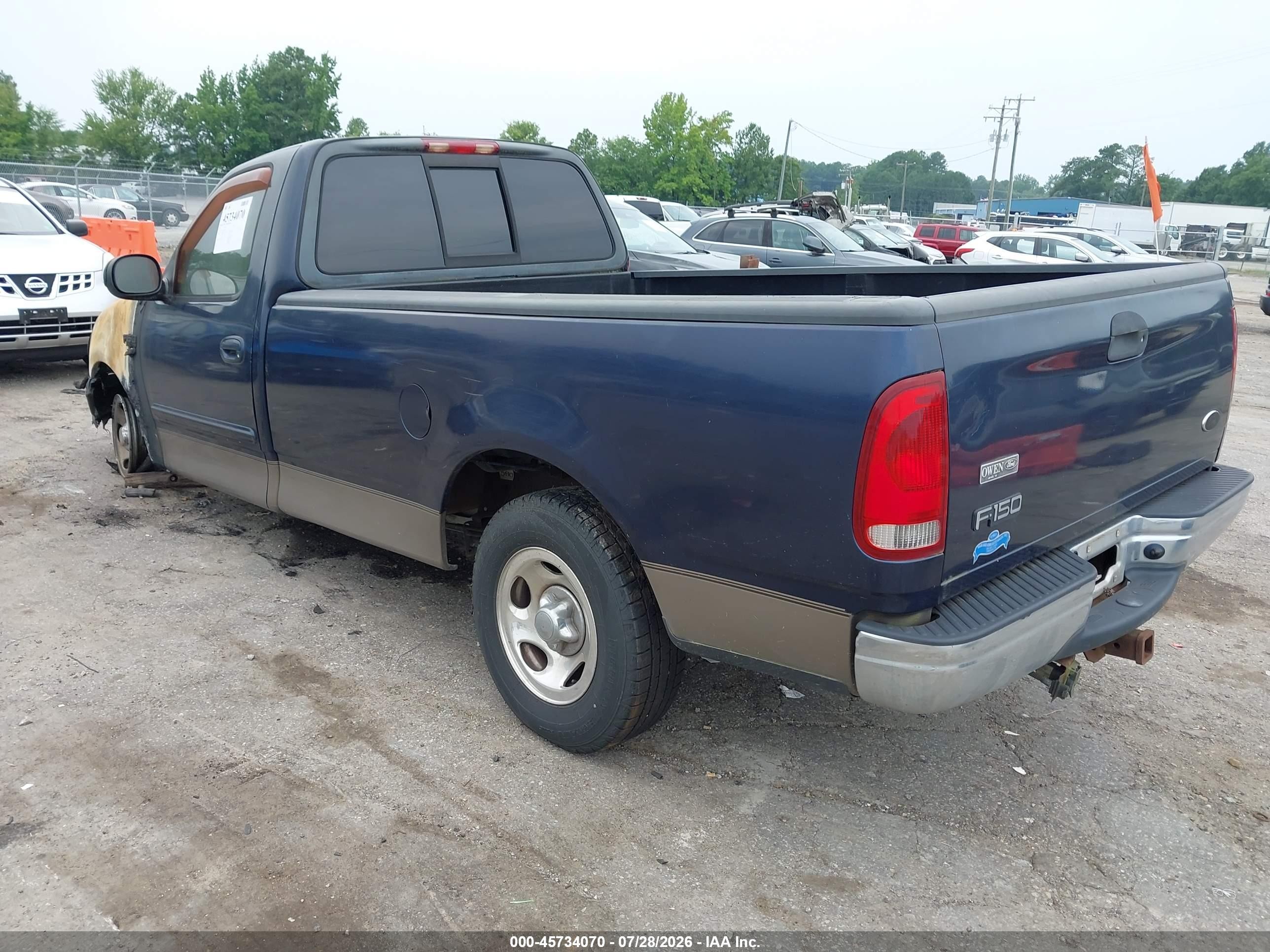 2003 Ford F-150 Xl/xlt Blue vin: 1FTRF17W23NA65011