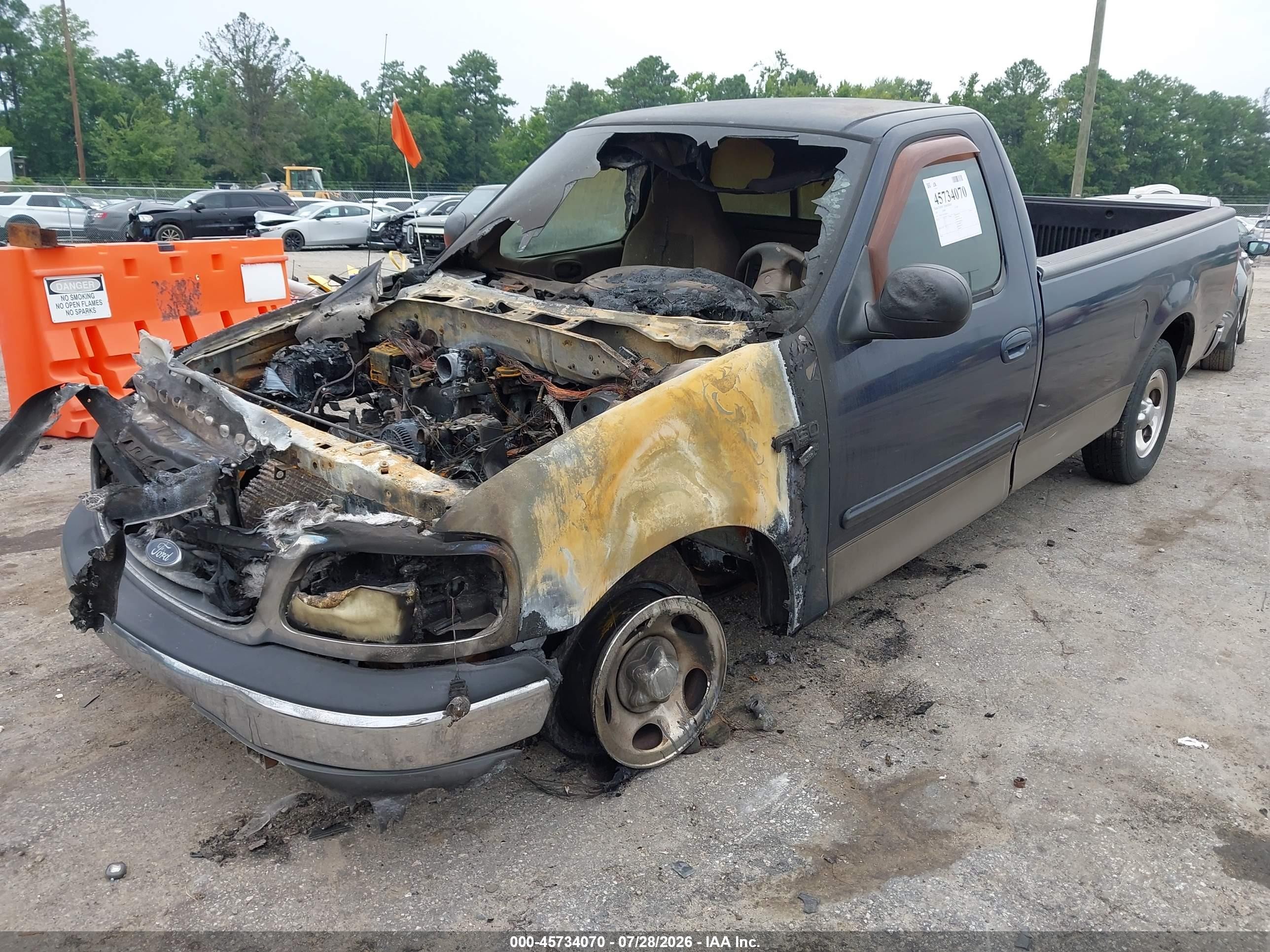 2003 Ford F-150 Xl/xlt Blue vin: 1FTRF17W23NA65011
