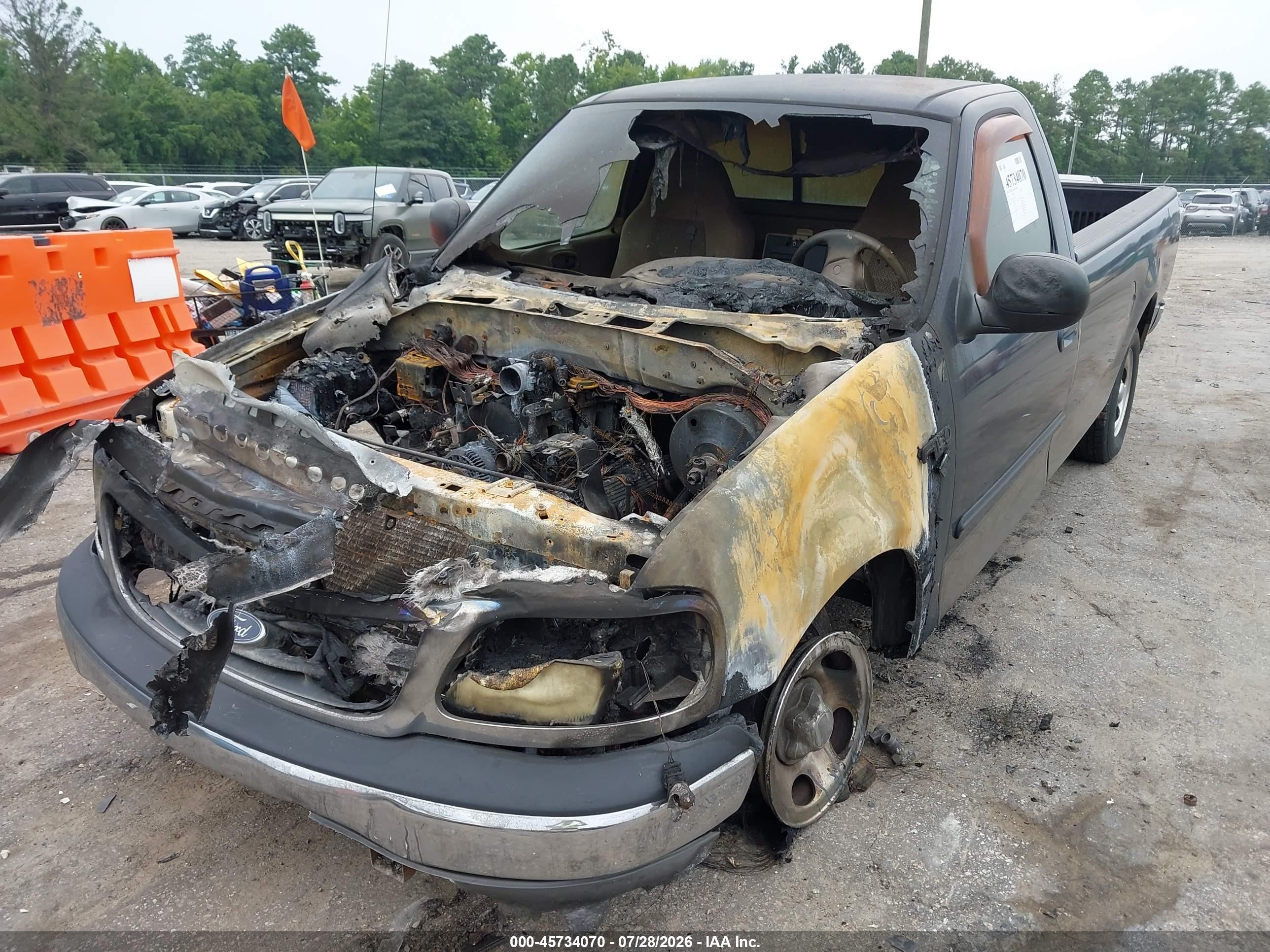 2003 Ford F-150 Xl/xlt Blue vin: 1FTRF17W23NA65011