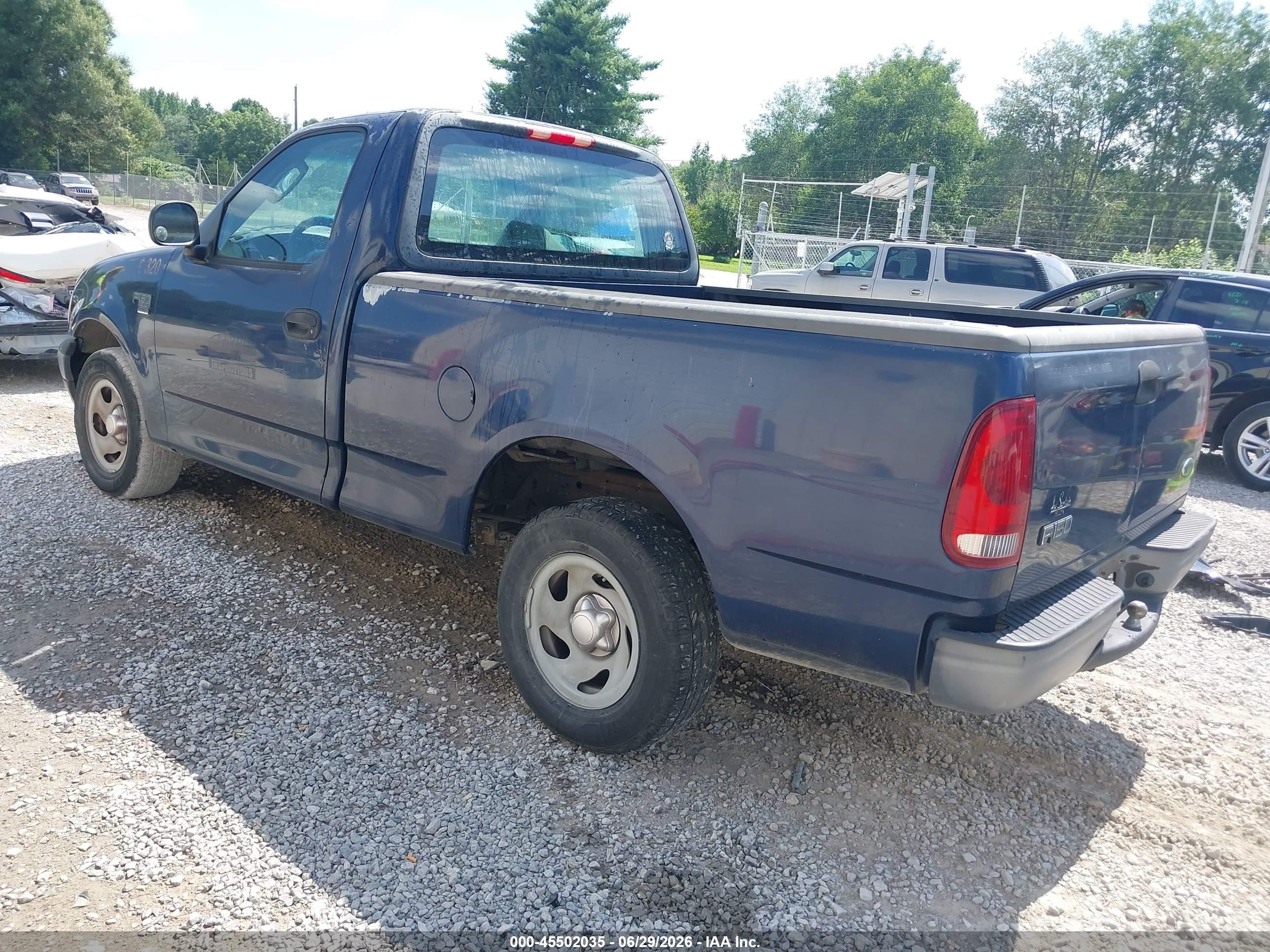 2002 Ford F-150 Xl/xlt Blue vin: 1FTRF17W32KD72204