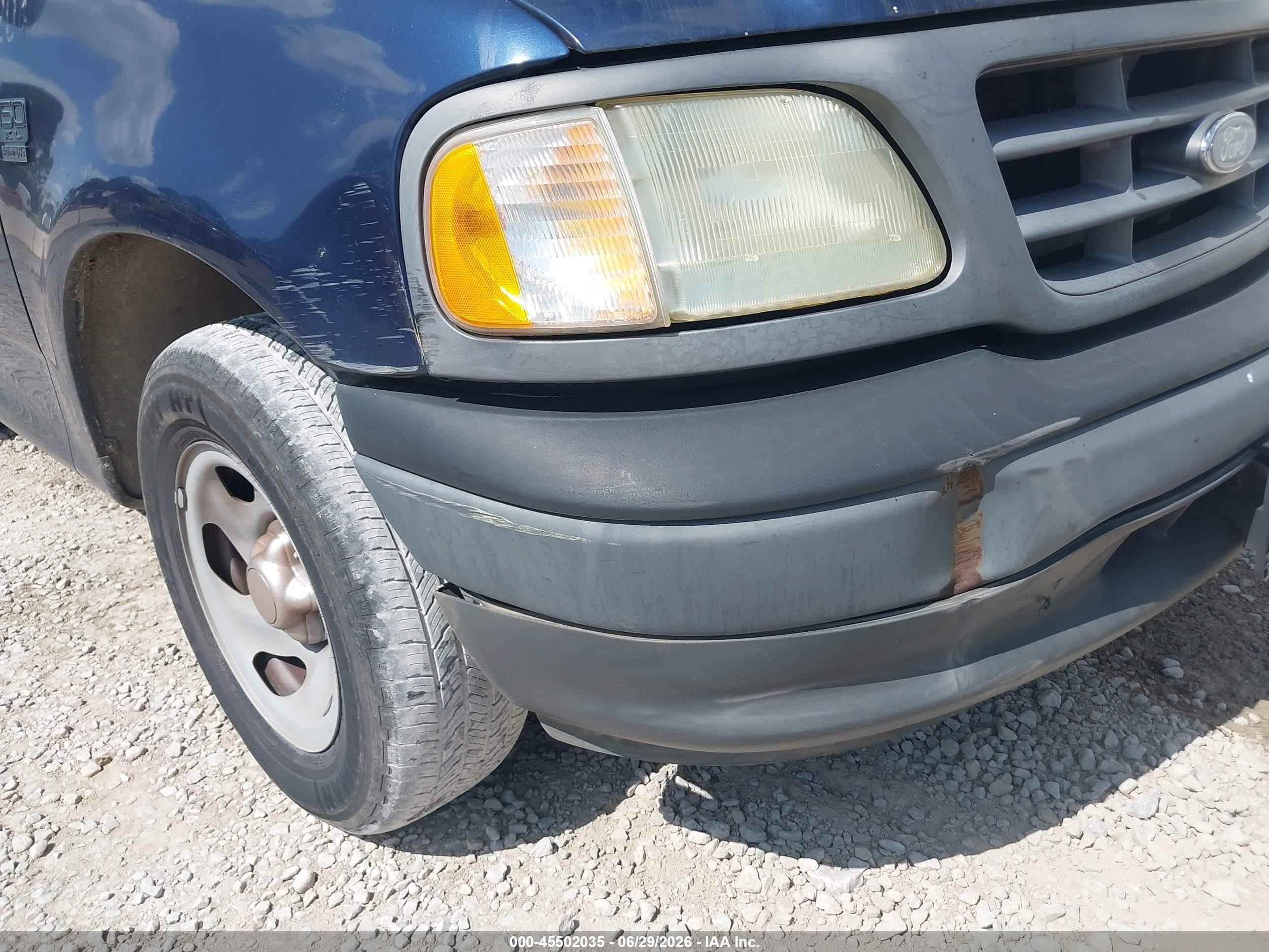 2002 Ford F-150 Xl/xlt Blue vin: 1FTRF17W32KD72204
