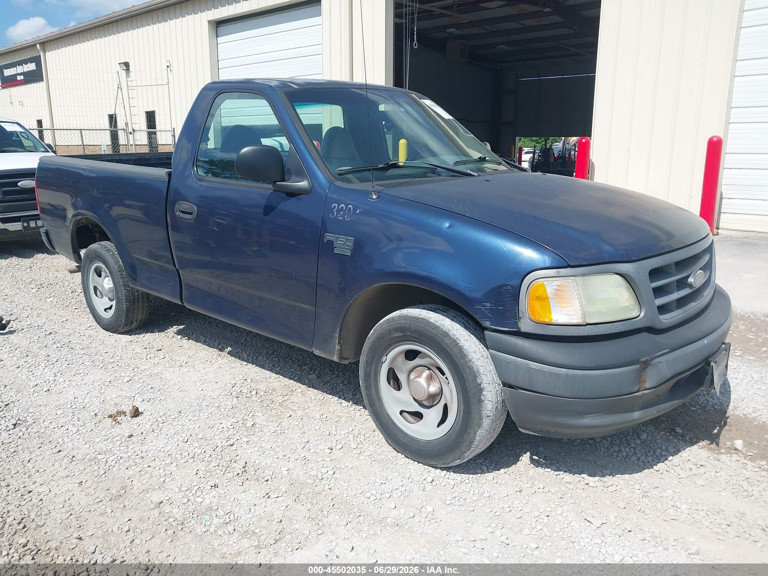 2002 Ford F-150 Xl/xlt Blue vin: 1FTRF17W32KD72204
