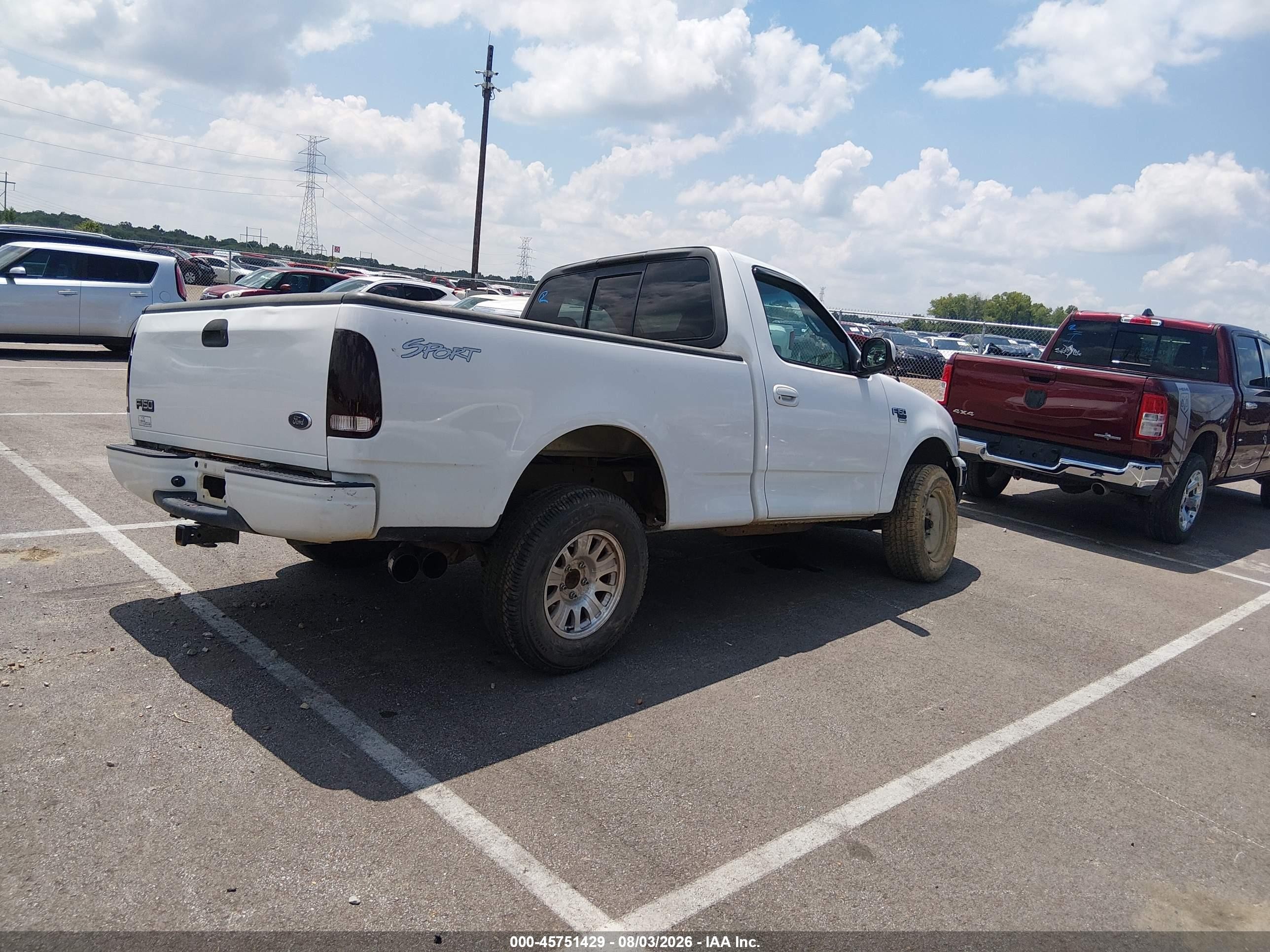 2002 Ford F-150 Xl/xlt White vin: 1FTRF17W52NA13323