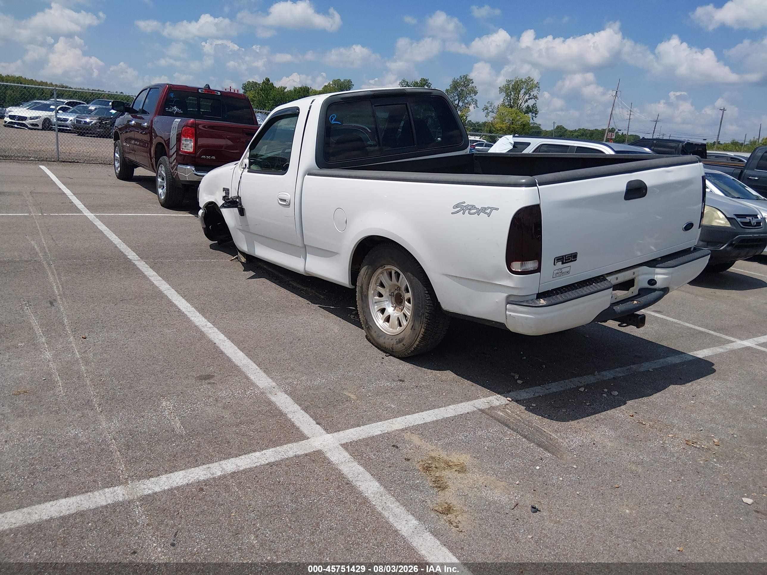 2002 Ford F-150 Xl/xlt White vin: 1FTRF17W52NA13323