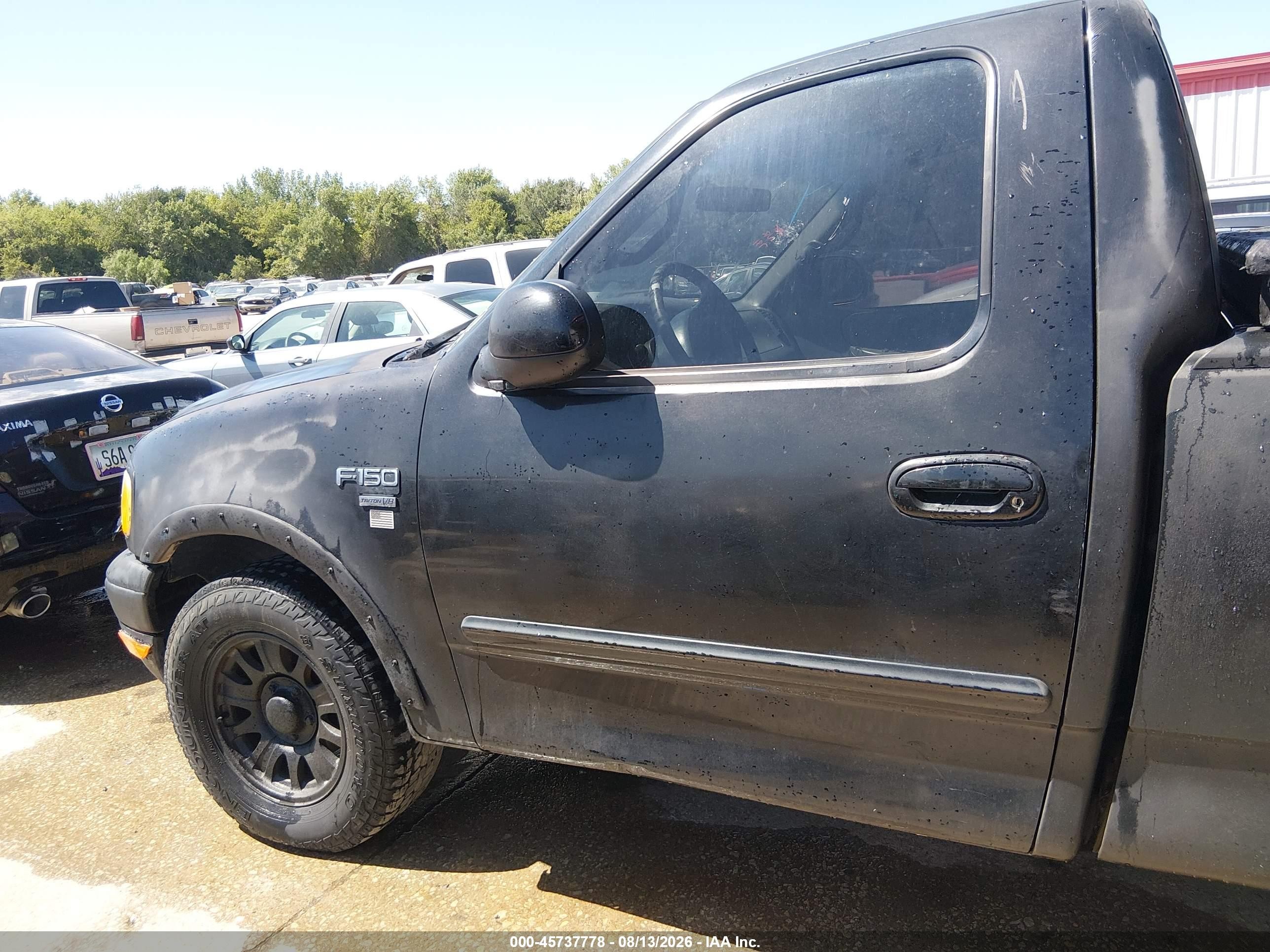 2001 Ford F-150 Xl/xlt Black vin: 1FTRF17W61KA57265