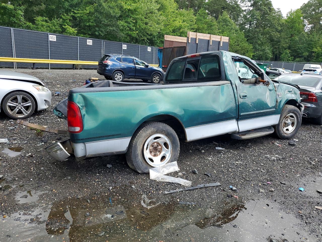 1999 Ford F150 Green vin: 1FTRF17W6XNB24258