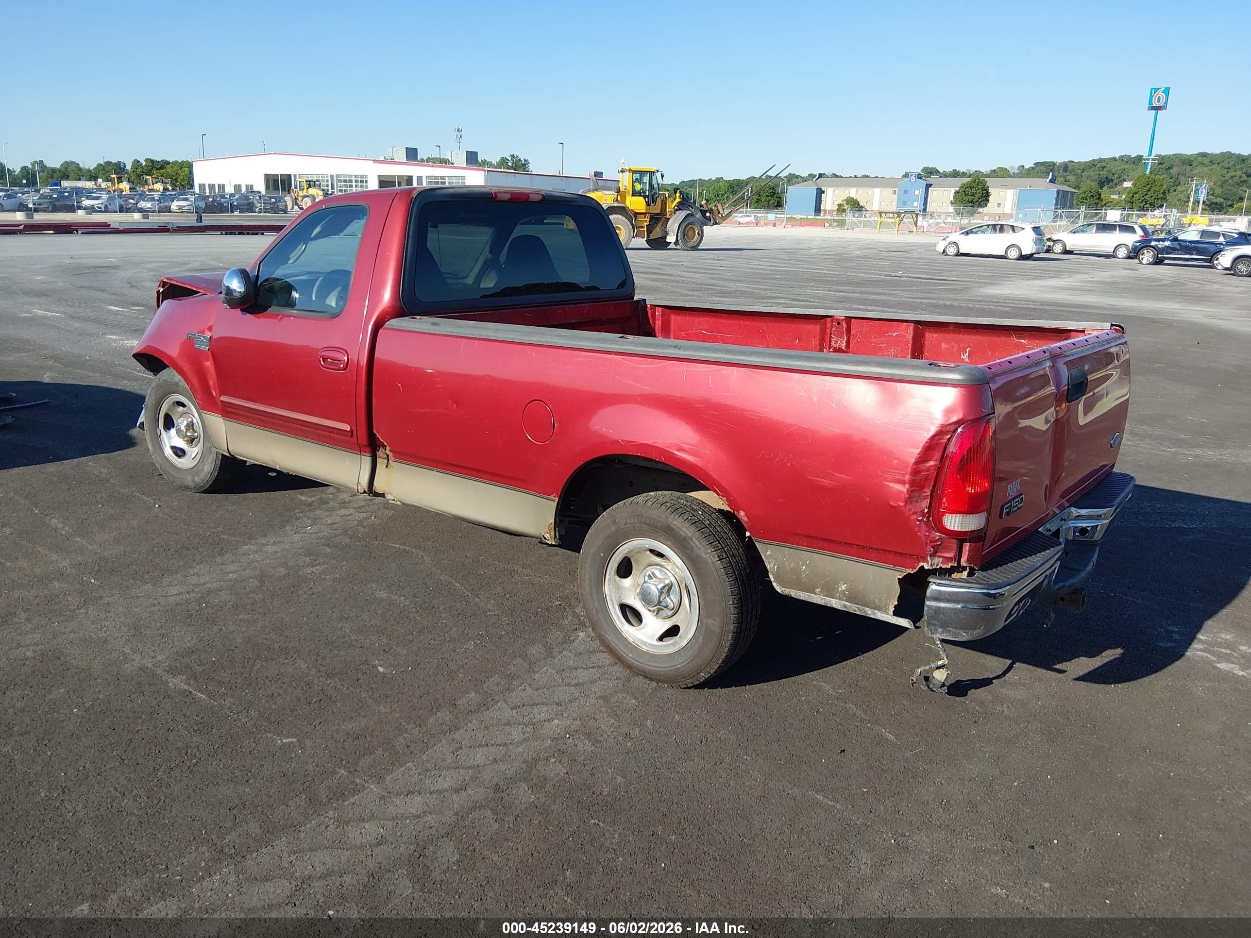 2002 Ford F-150 Xl/xlt Red vin: 1FTRF17W82NA82815