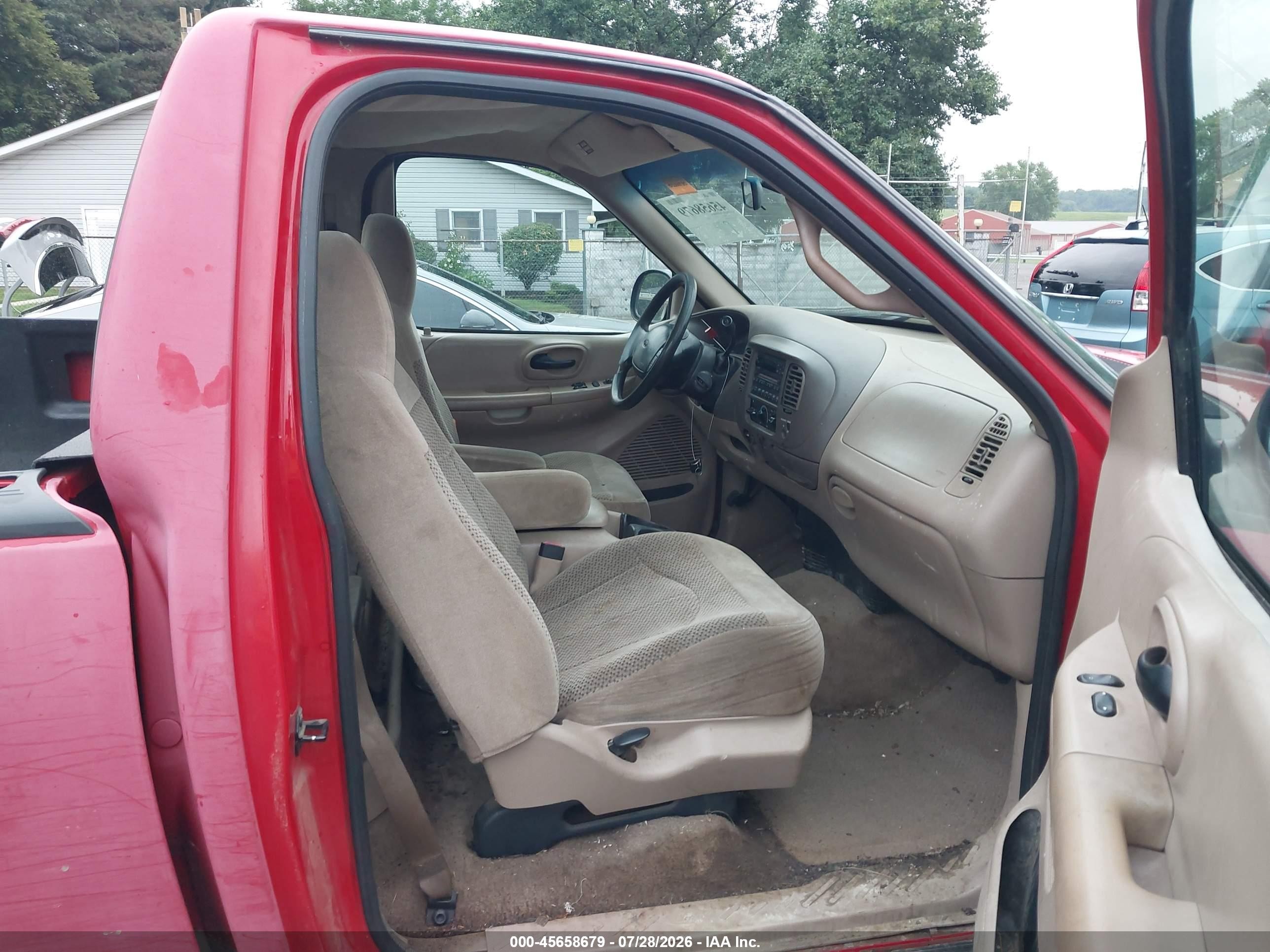 1999 Ford F-150 Lariat/work Series/xl/xlt Red vin: 1FTRF17W9XNA66520