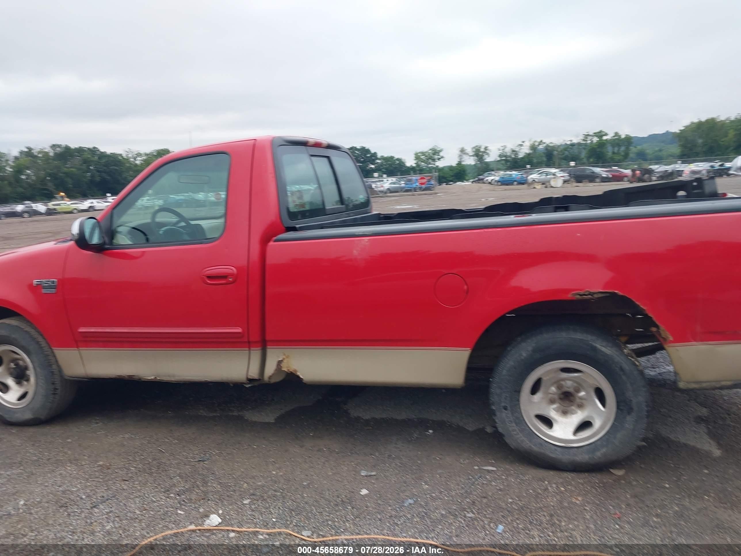 1999 Ford F-150 Lariat/work Series/xl/xlt Red vin: 1FTRF17W9XNA66520