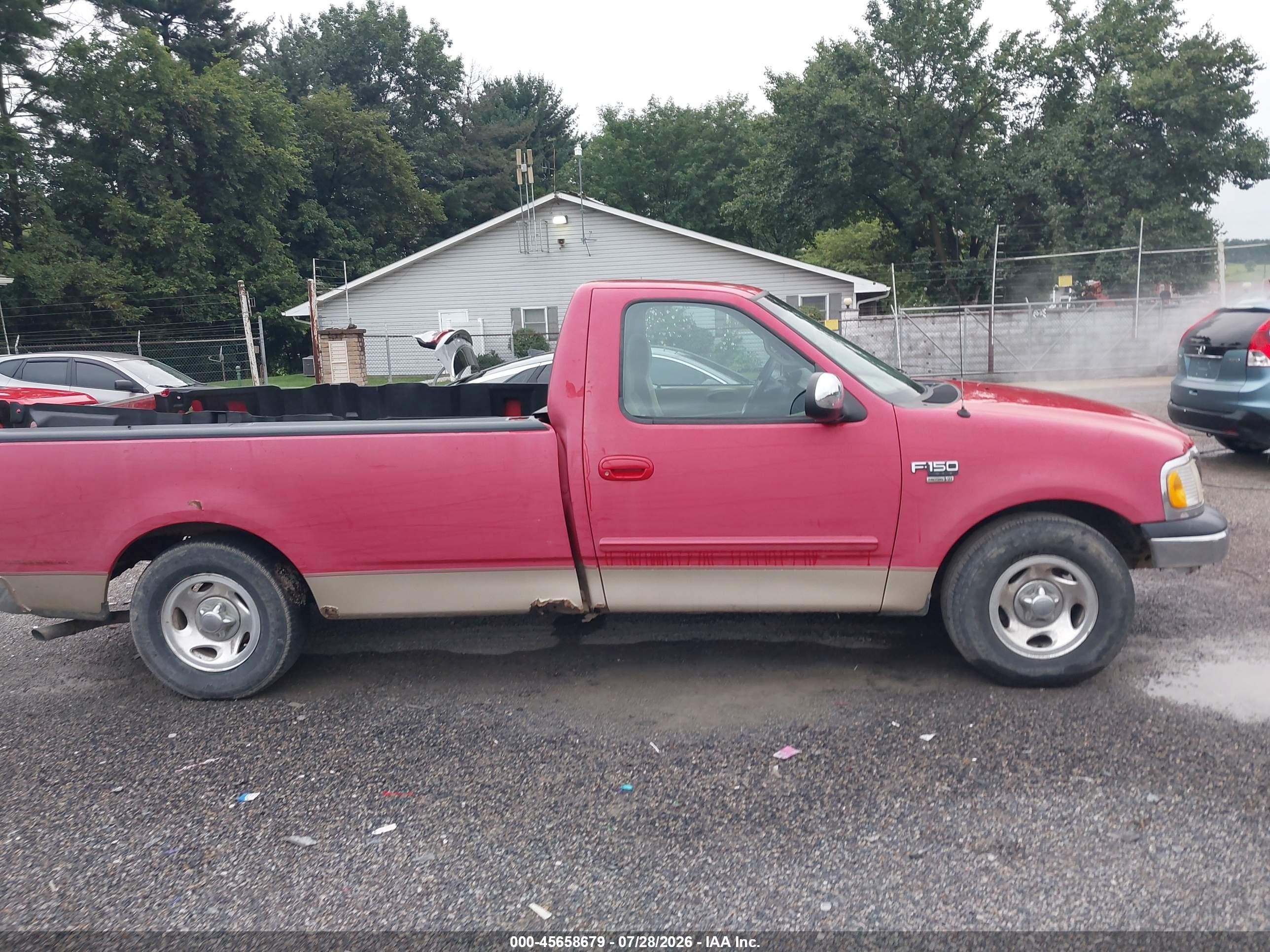 1999 Ford F-150 Lariat/work Series/xl/xlt Red vin: 1FTRF17W9XNA66520