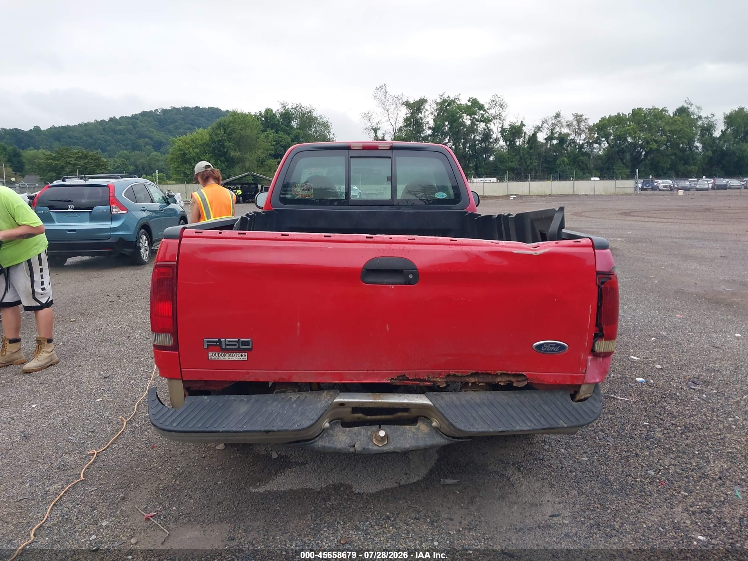 1999 Ford F-150 Lariat/work Series/xl/xlt Red vin: 1FTRF17W9XNA66520