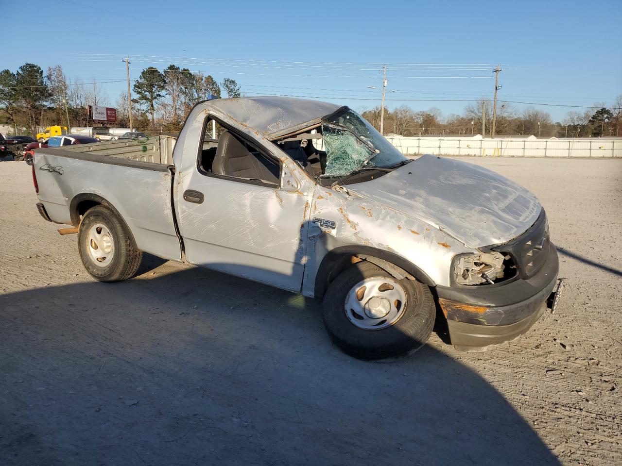2003 Ford F150 Silver vin: 1FTRF18233NA90611