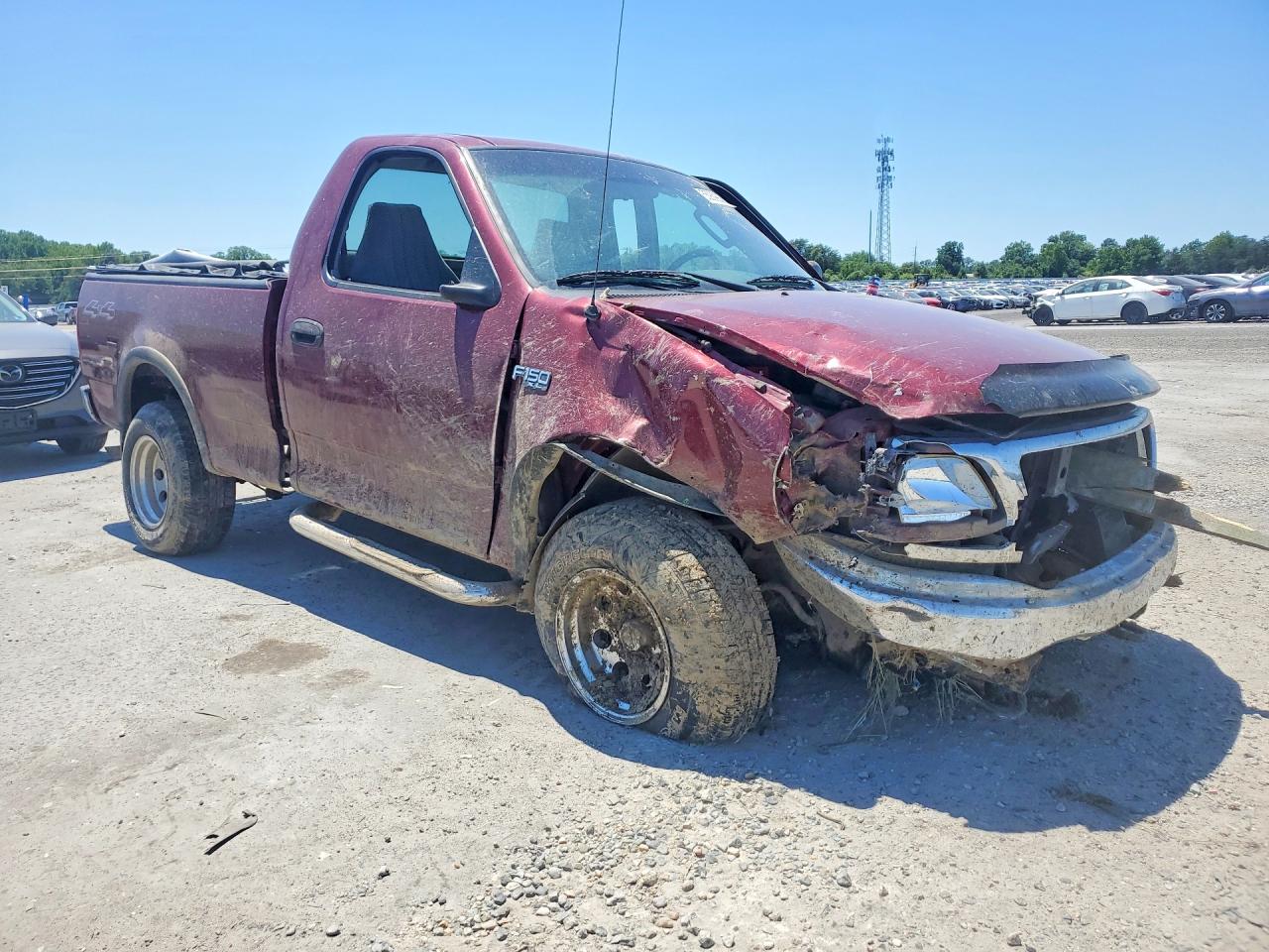 2003 Ford F150 Red vin: 1FTRF18243NA17361