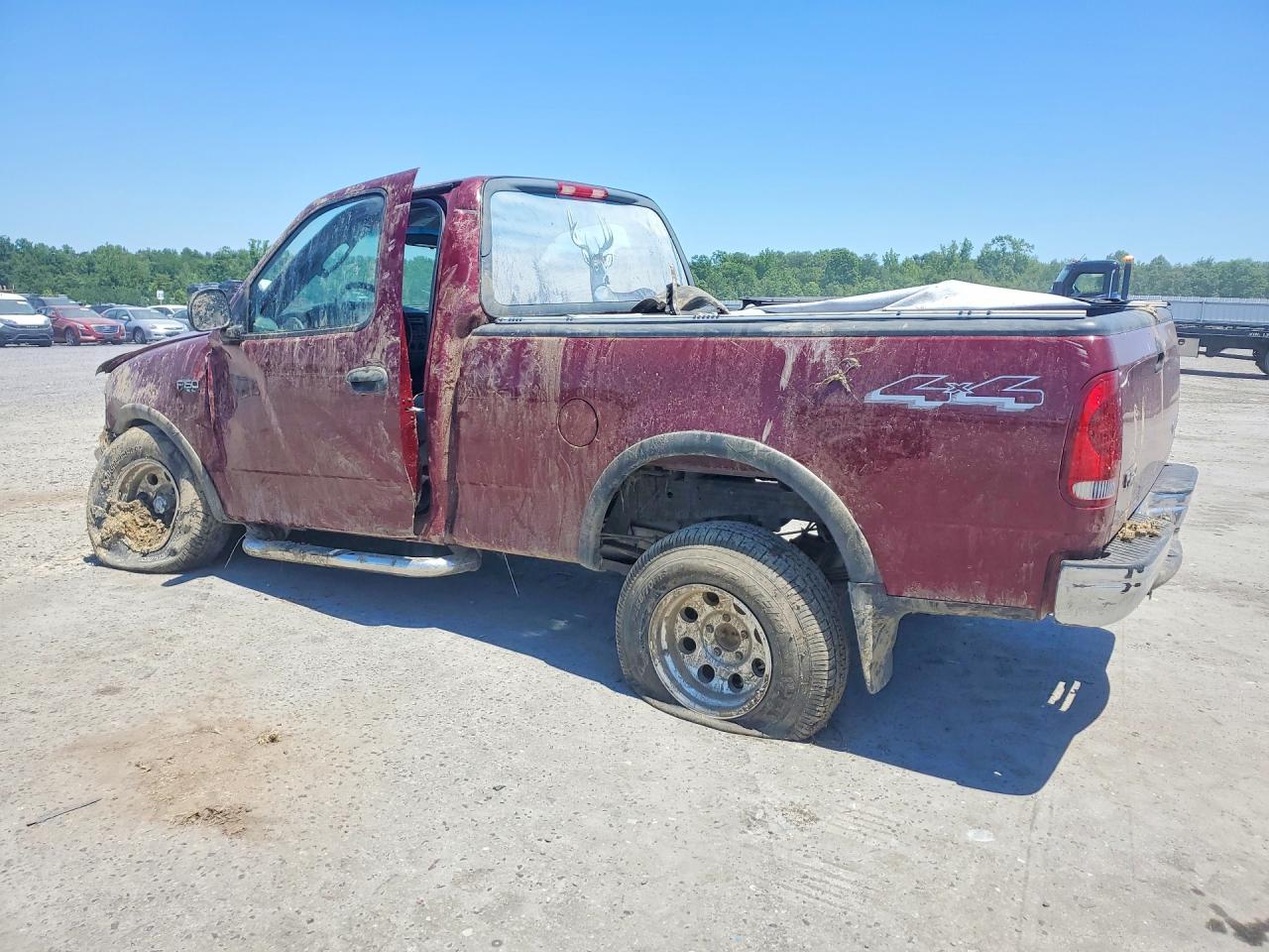 2003 Ford F150 Red vin: 1FTRF18243NA17361