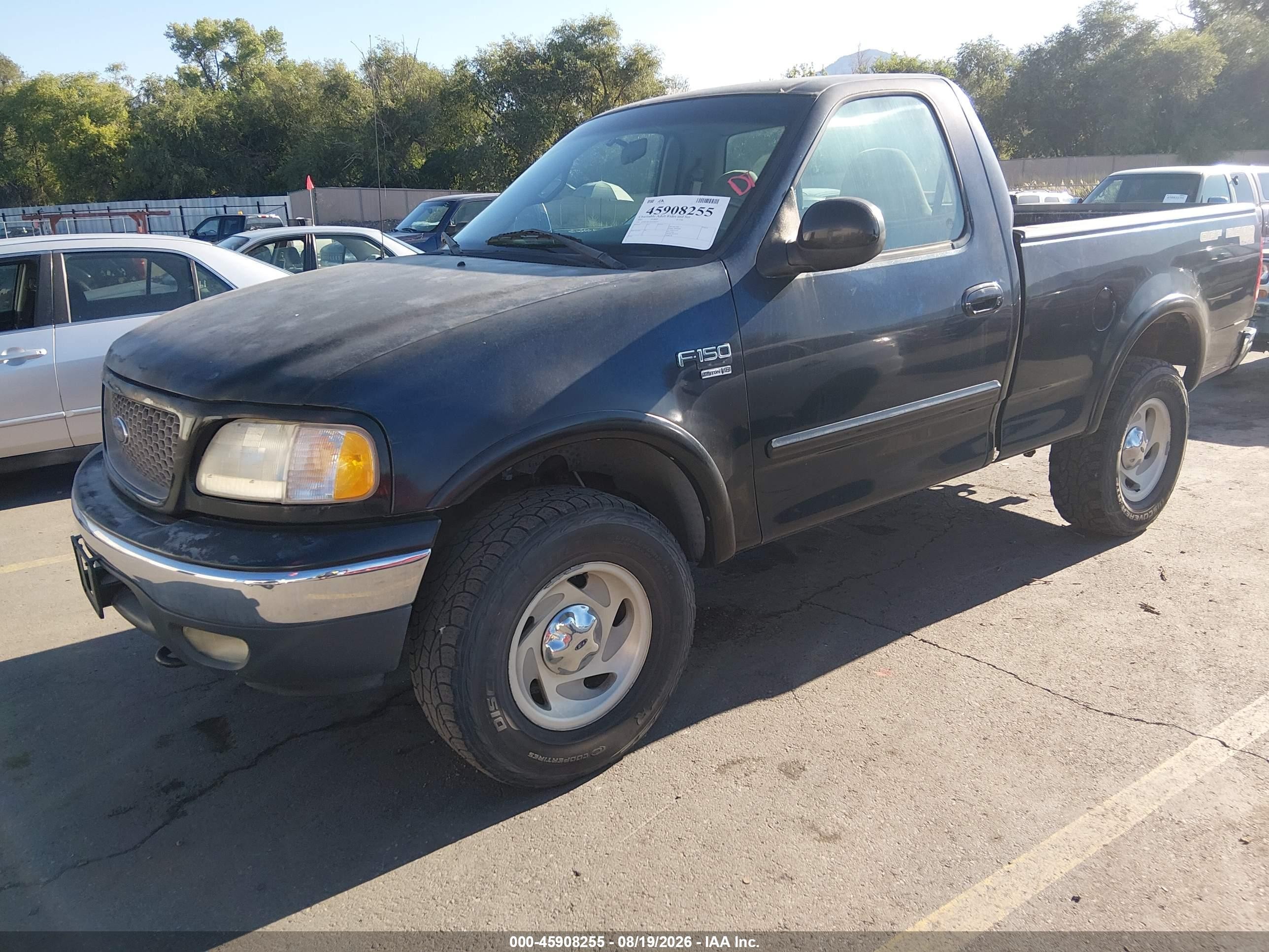 2001 Ford F-150 Xl/xlt Black vin: 1FTRF18L61NA90527