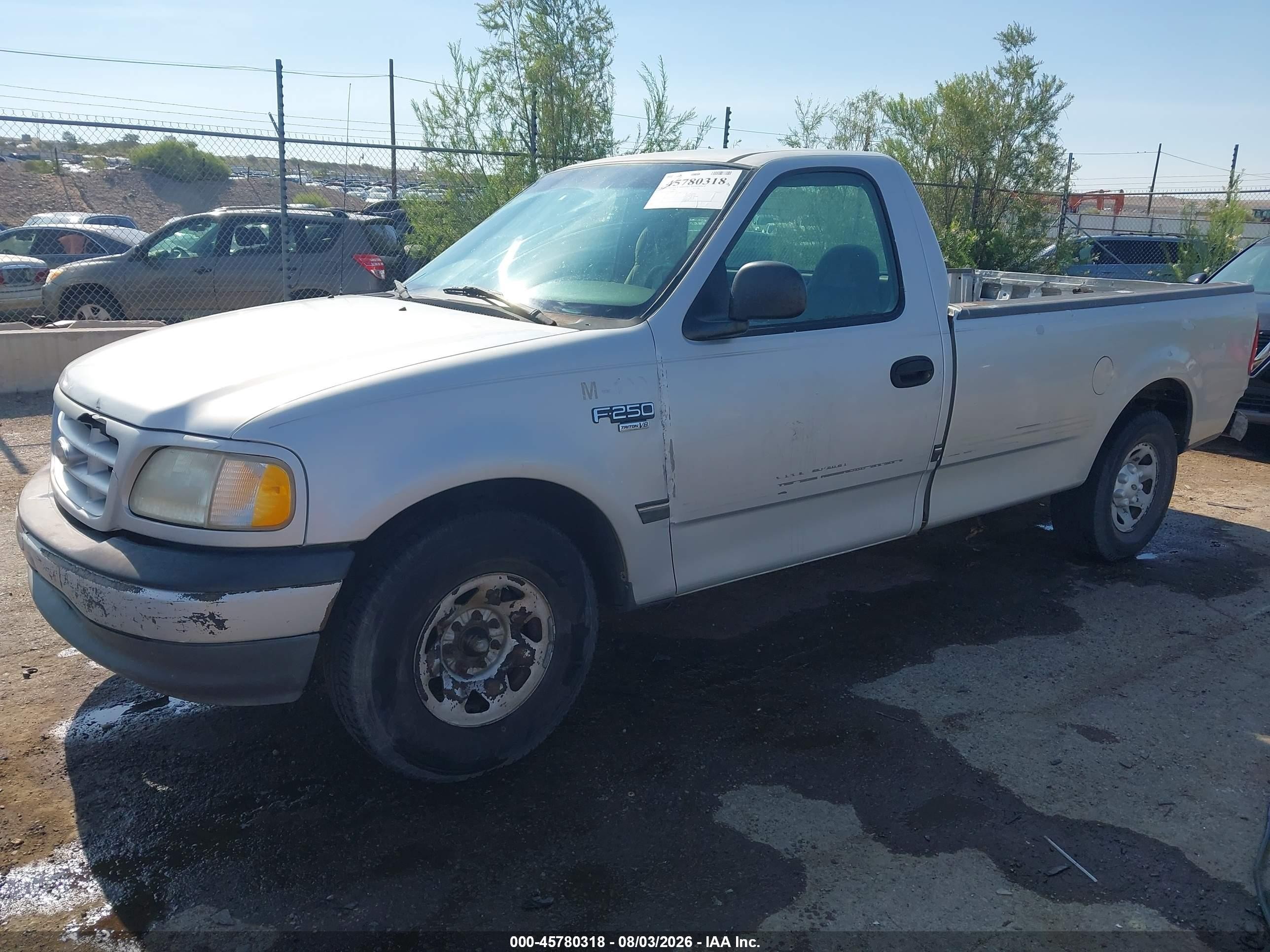1999 Ford F-250 Lariat/work Series/xl/xlt Silver vin: 1FTRF27W5XNB87356