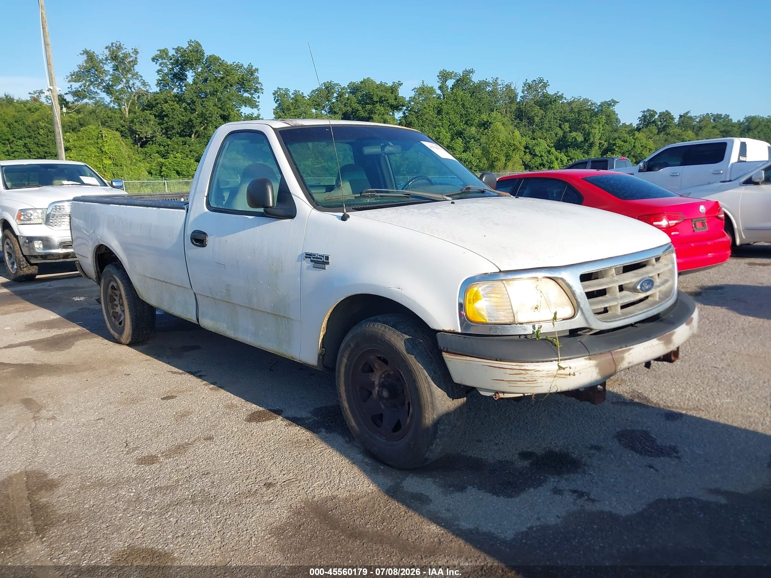 1999 Ford F-250 Lariat/work Series/xl/xlt White vin: 1FTRF27W8XNB86265