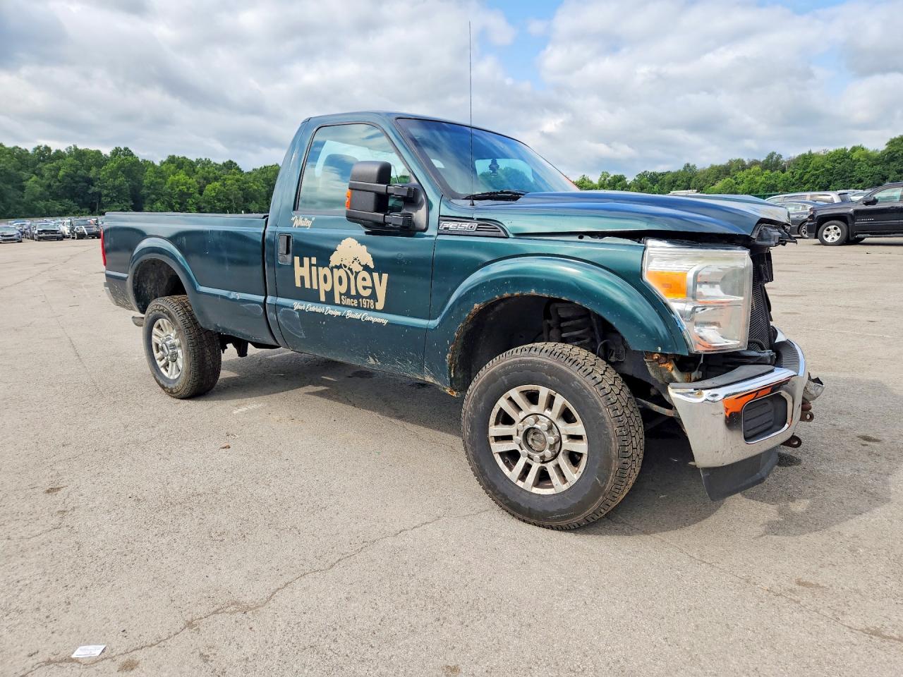 2014 Ford F350 Super Duty Зеленый vin: 1FTRF3B65EEB32769