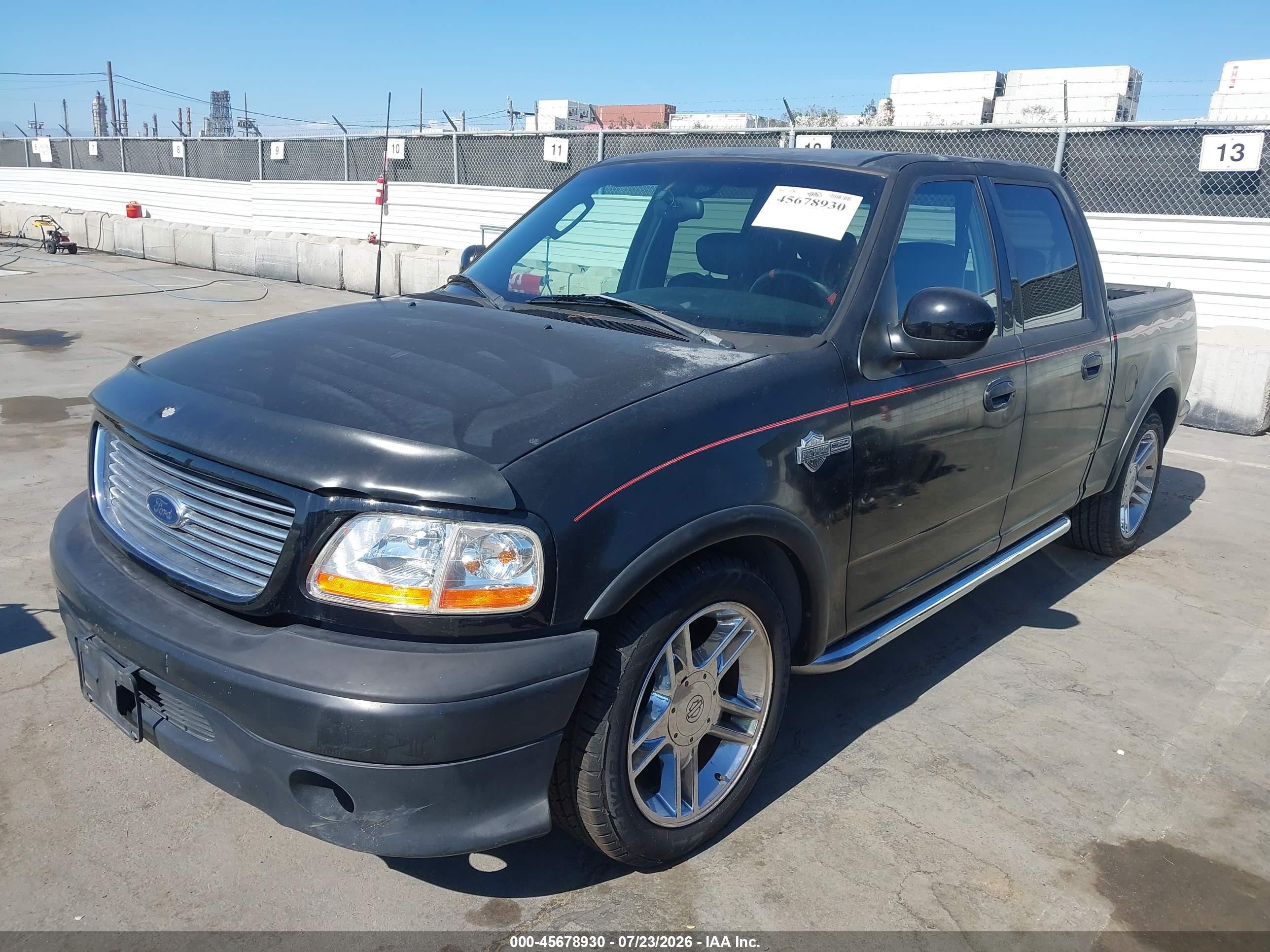 2002 Ford F-150 Lariat Black vin: 1FTRW07322KE10893