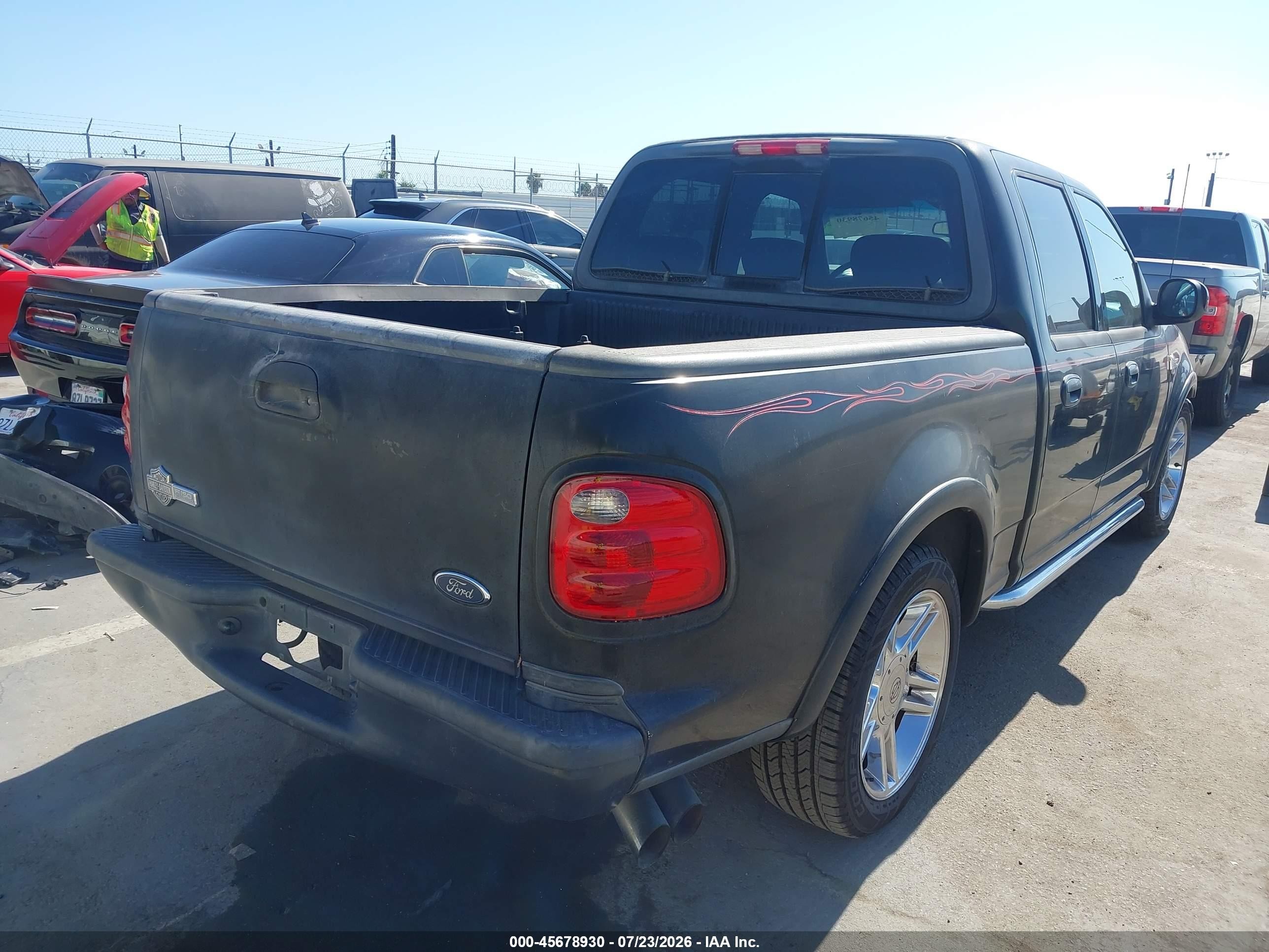 2002 Ford F-150 Lariat Black vin: 1FTRW07322KE10893