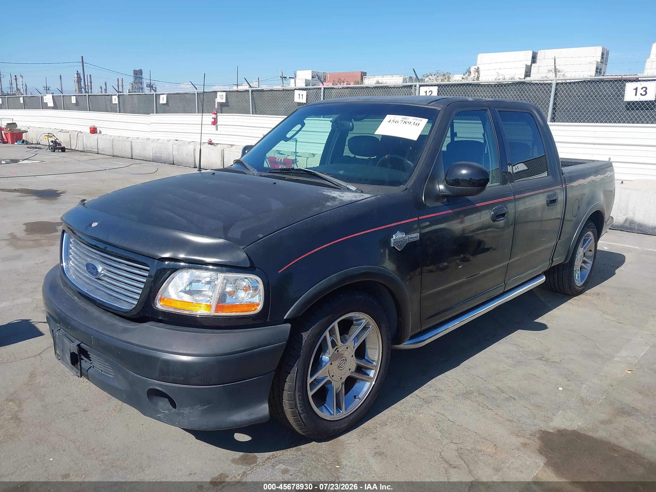 2002 Ford F-150 Lariat Black vin: 1FTRW07322KE10893