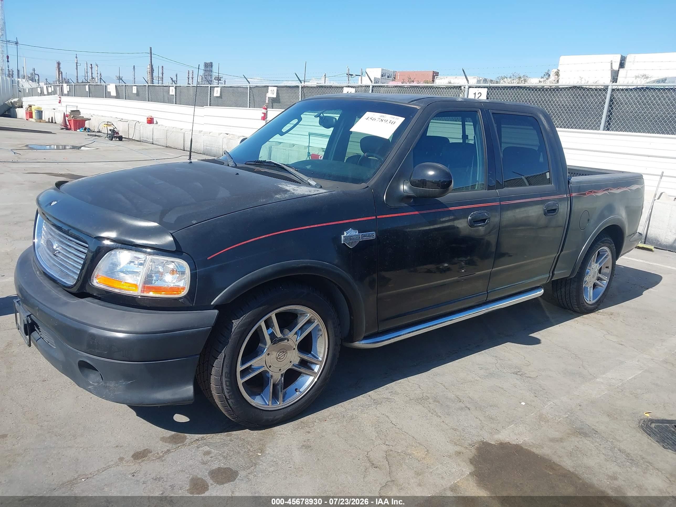 2002 Ford F-150 Lariat Black vin: 1FTRW07322KE10893