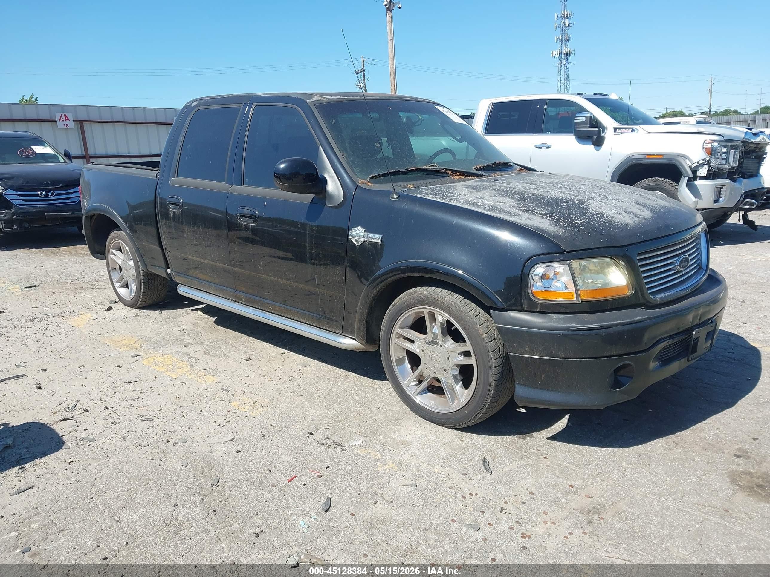 2002 Ford F-150 Lariat Черный vin: 1FTRW07372KC64894